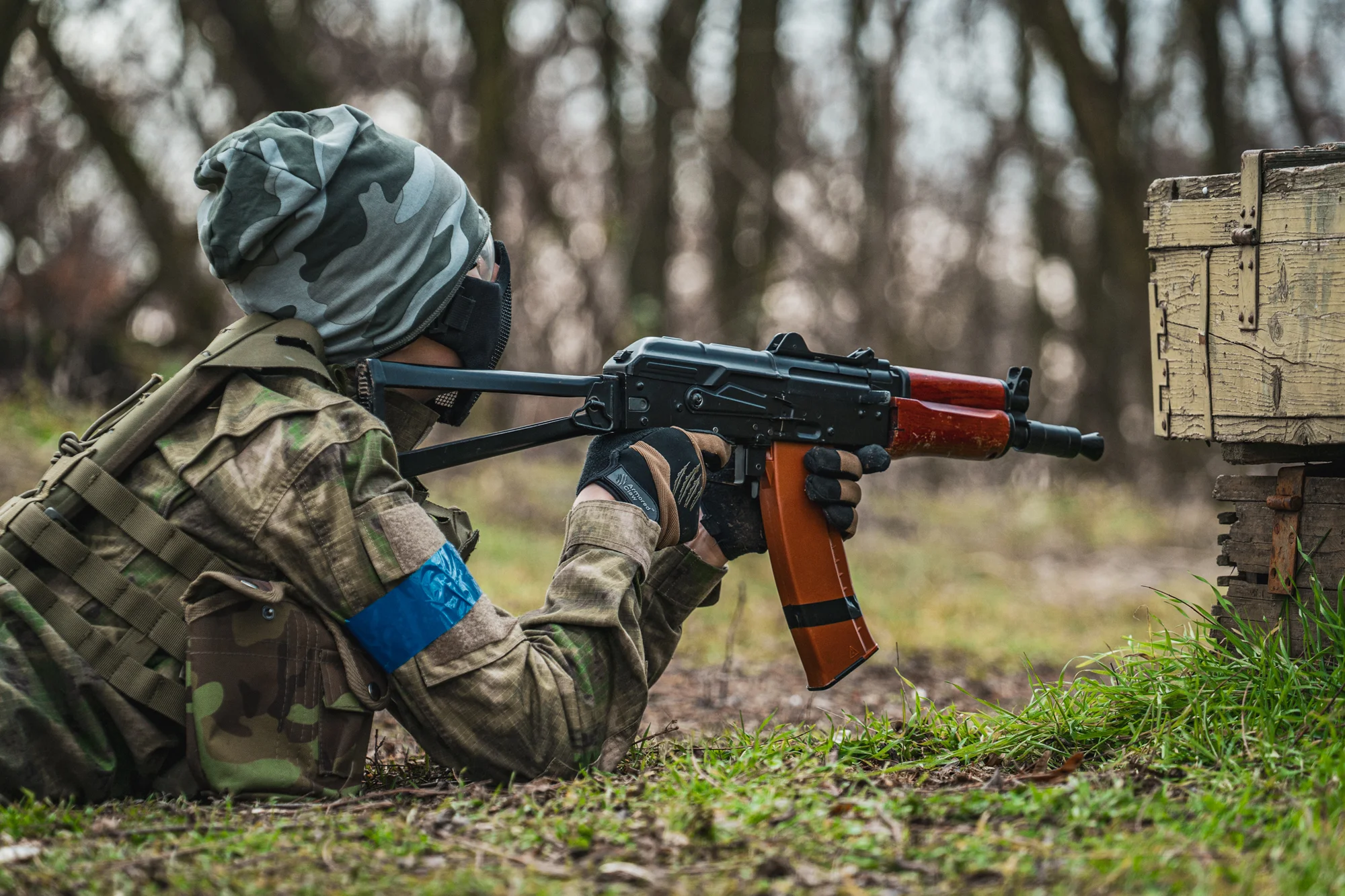 Veřejný airsoft: vstup na sdílenou hru pro 1–7 osob nebo soukromý pronájem