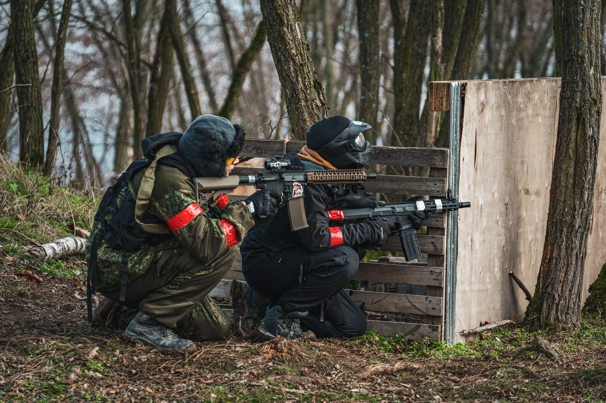 Veřejný airsoft: vstup na sdílenou hru pro 1–7 osob nebo soukromý pronájem