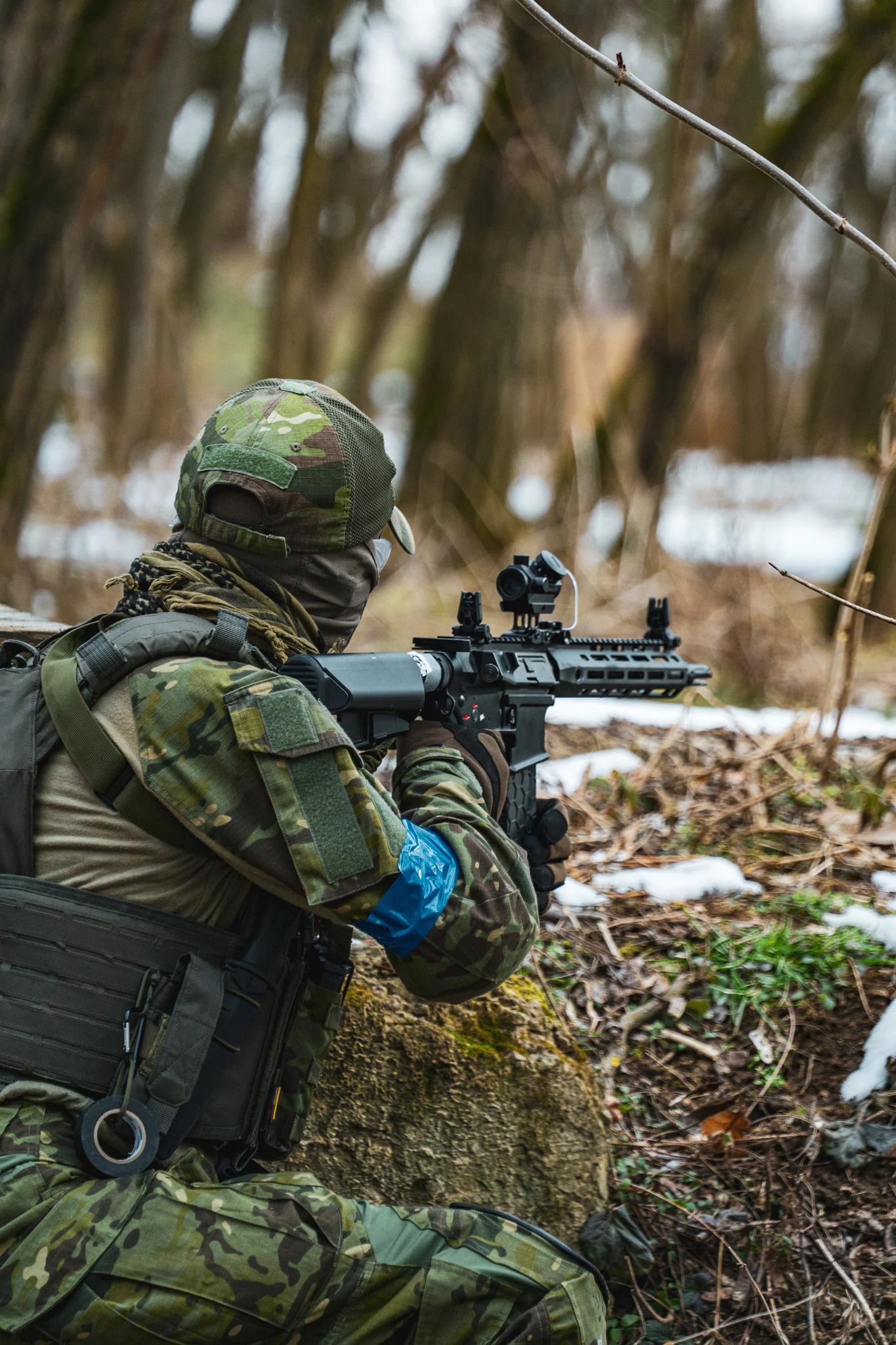 Veřejný airsoft: vstup na sdílenou hru pro 1–7 osob nebo soukromý pronájem