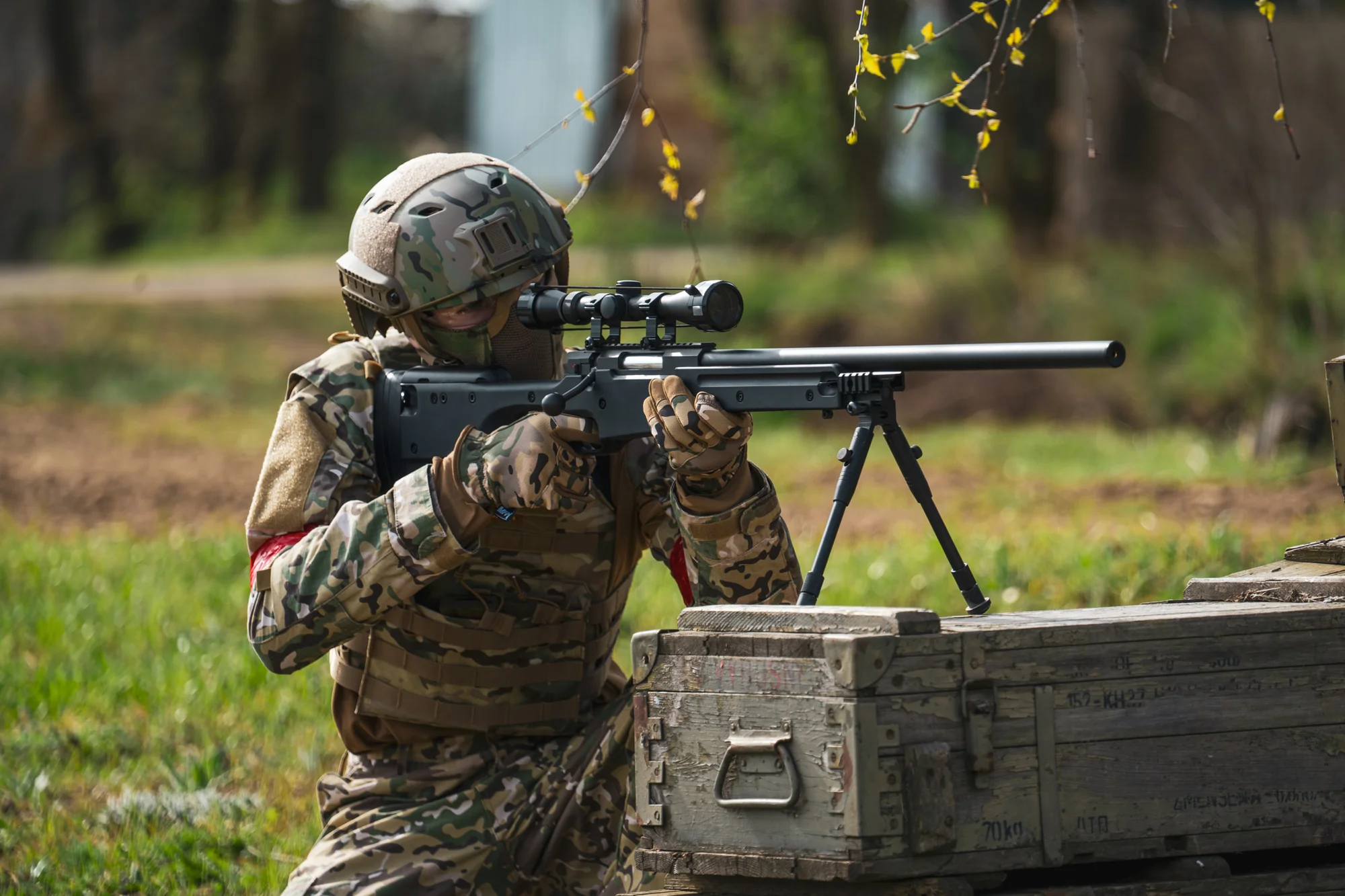 Veřejný airsoft: vstup na sdílenou hru pro 1–7 osob nebo soukromý pronájem