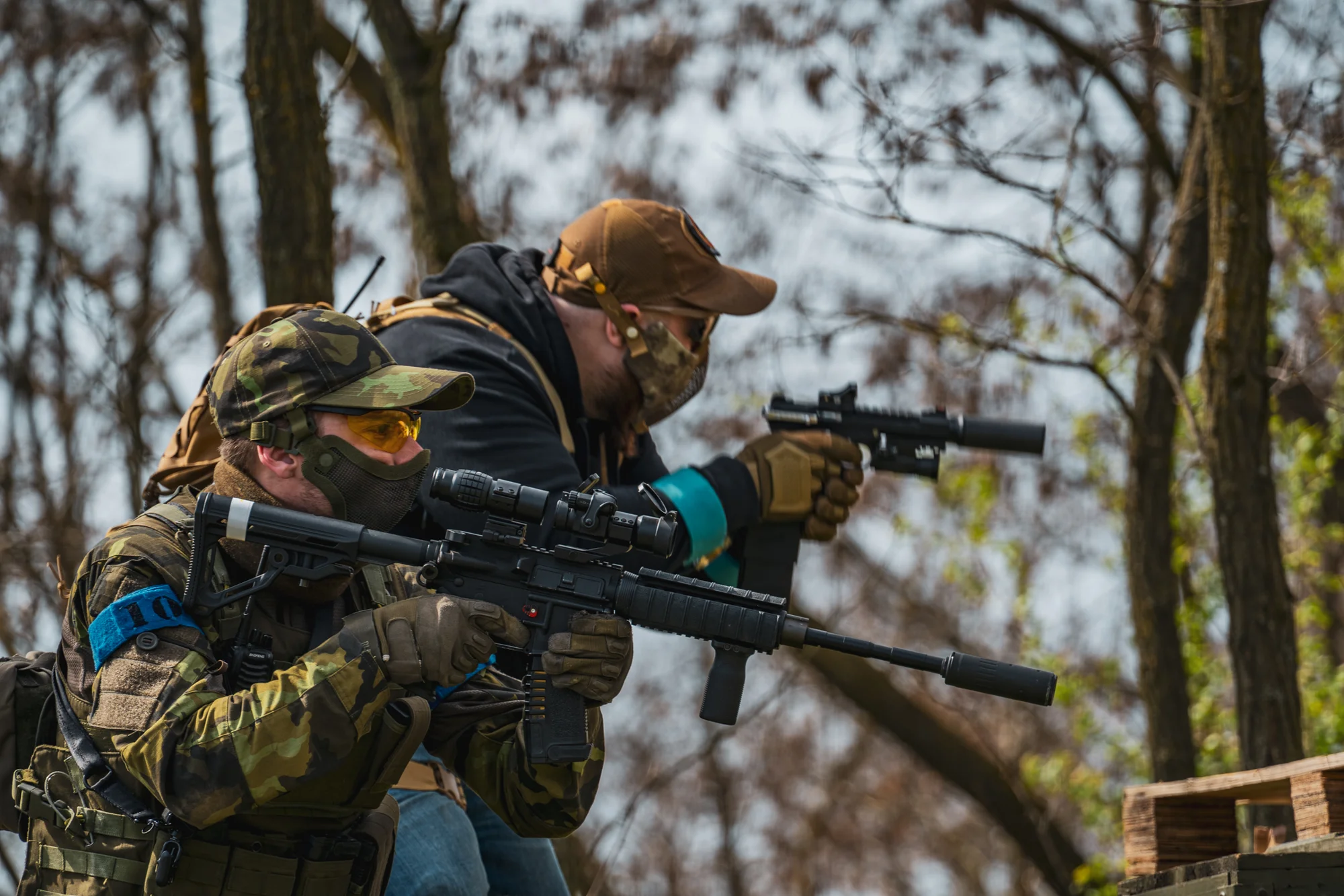 Veřejný airsoft: vstup na sdílenou hru pro 1–7 osob nebo soukromý pronájem