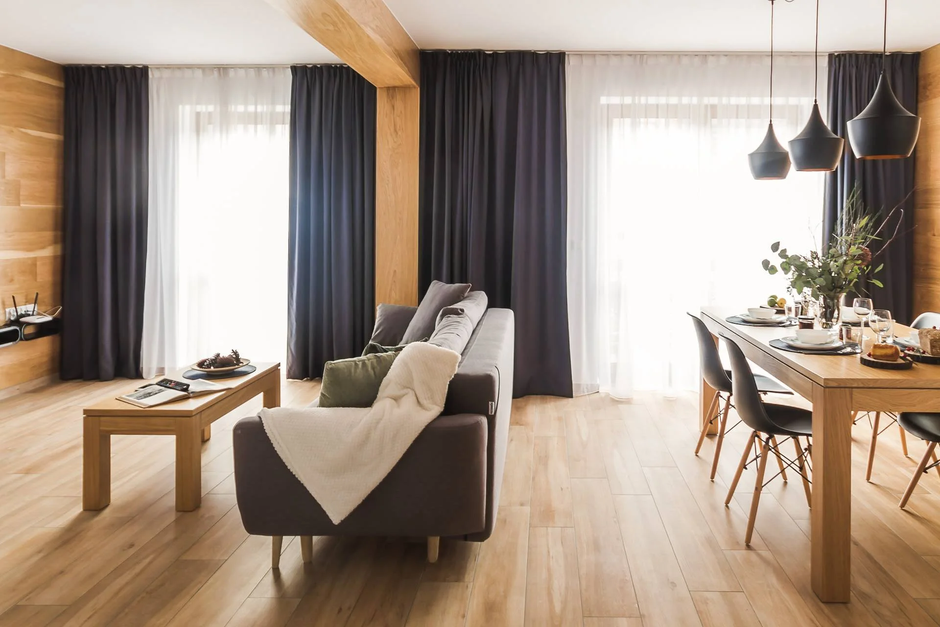 Dovolená v Zakopaném: moderní apartmány s výhledem na Tatry až pro 8 os.