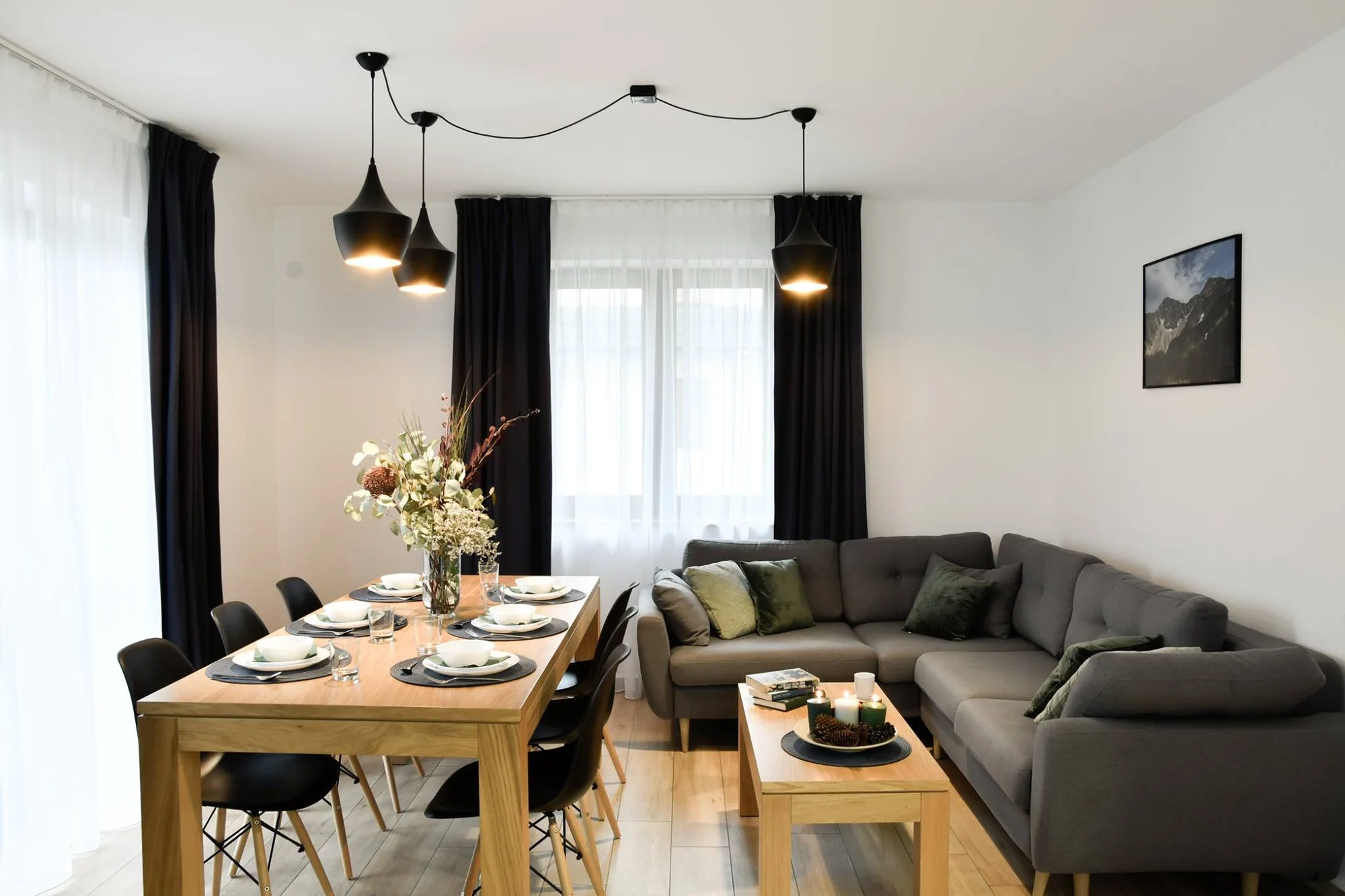 Dovolená v Zakopaném: moderní apartmány s výhledem na Tatry až pro 8 os.