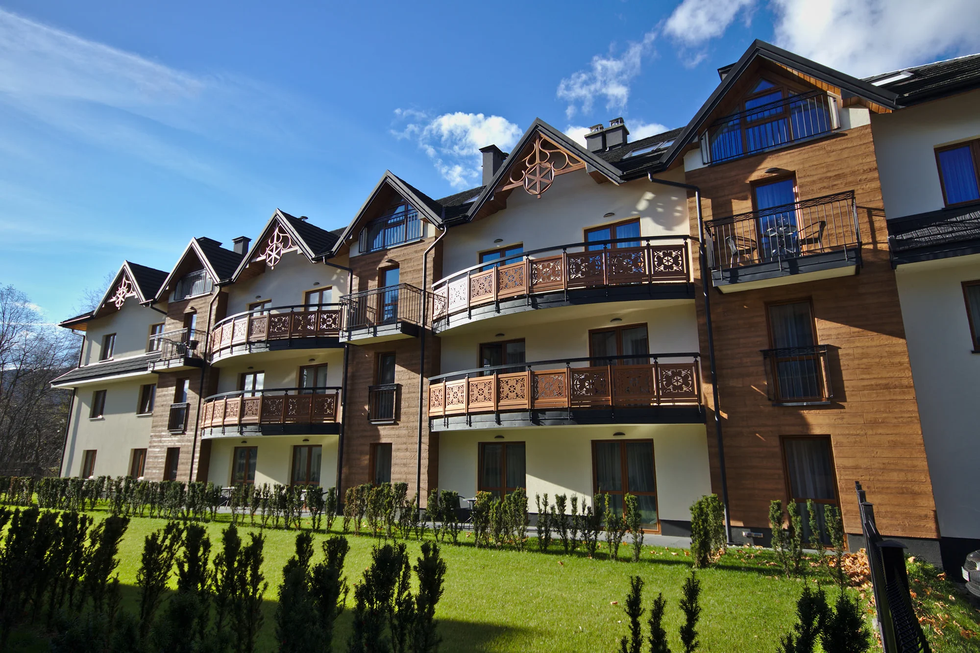 Dovolená v Zakopaném: moderní apartmány s výhledem na Tatry až pro 8 os.