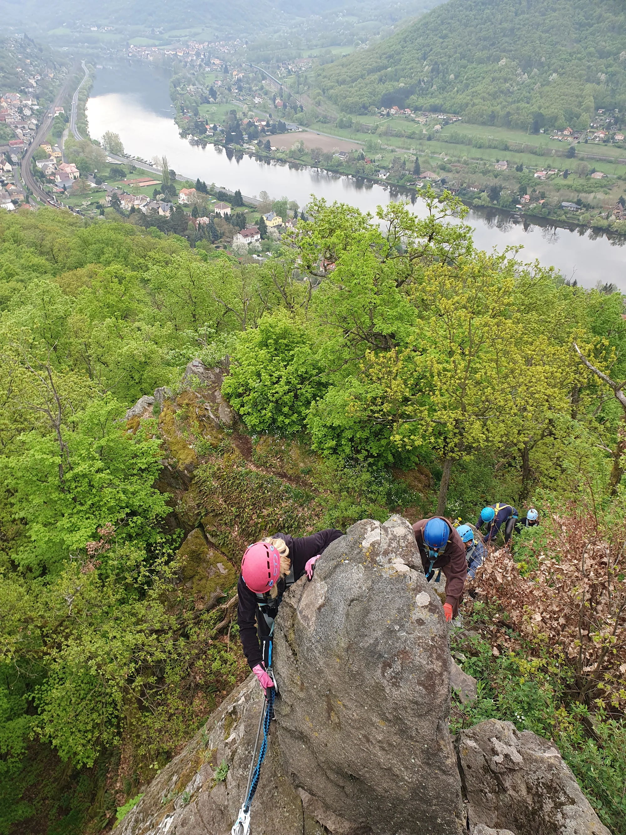 Via Ferrata: lezení po zajištěné cestě na Mlynářův kámen u Dubiček pro 1–3 osoby