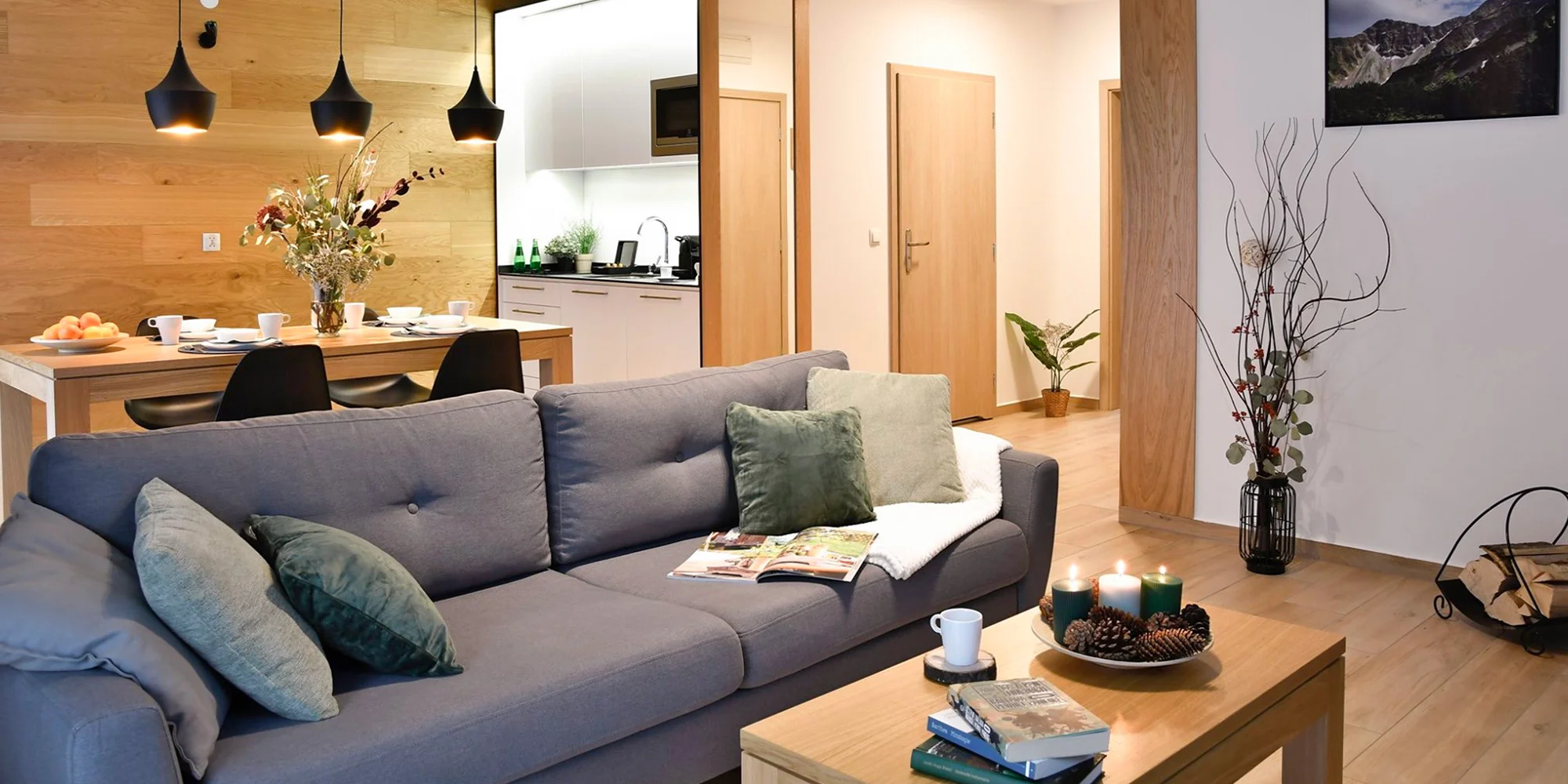 Dovolená v Zakopaném: moderní apartmány s výhledem na Tatry až pro 8 os.