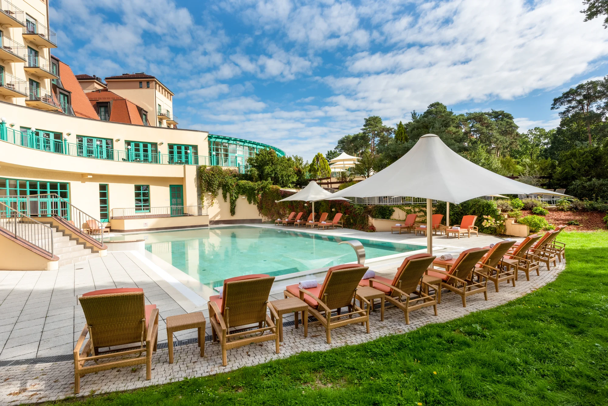 Lázně Bad Saarow: polopenze, neomezený wellness, příroda i golf
