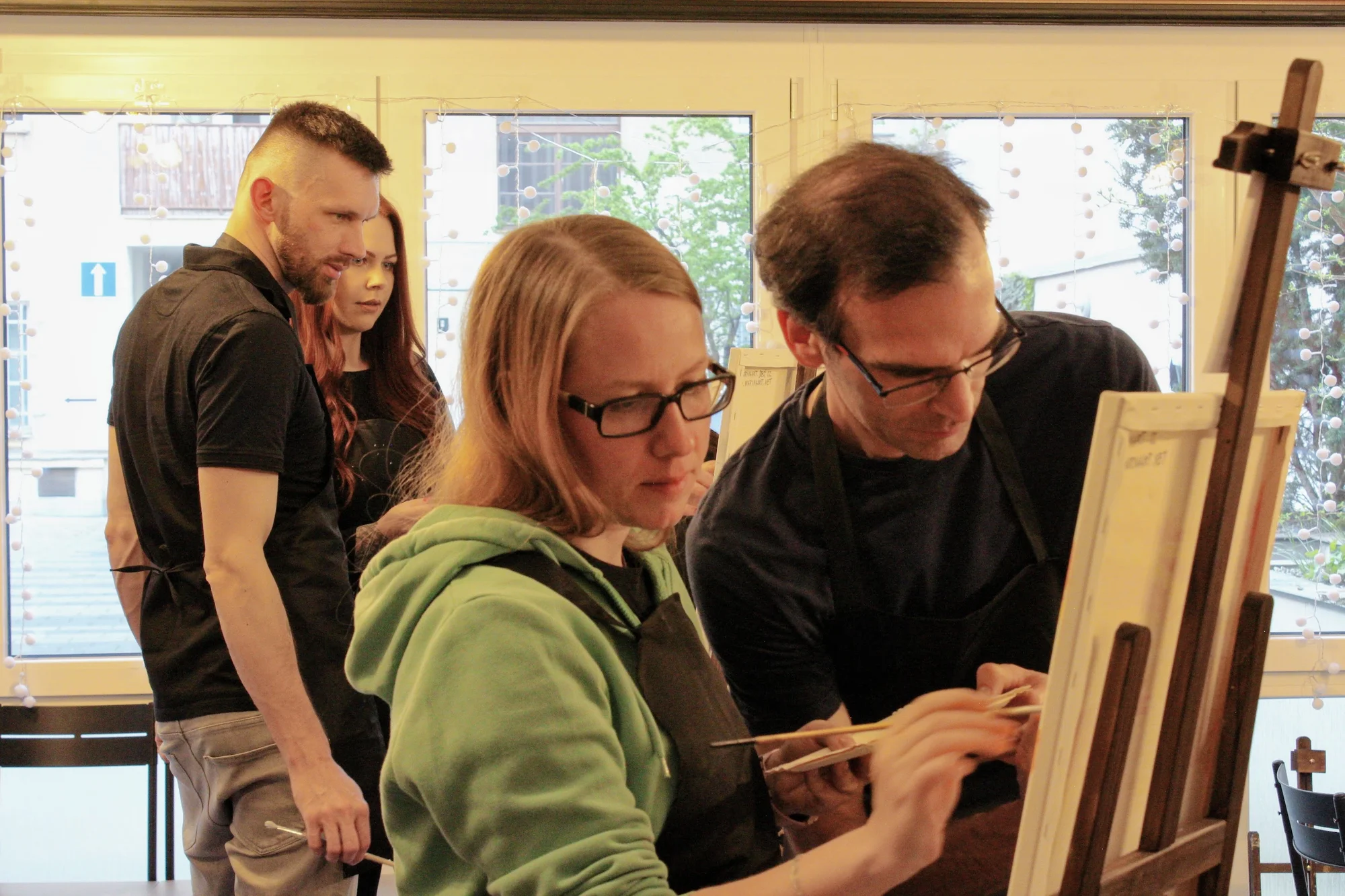 Art rande: romantický workshop malování akrylem i s lahví sektu a občerstvením