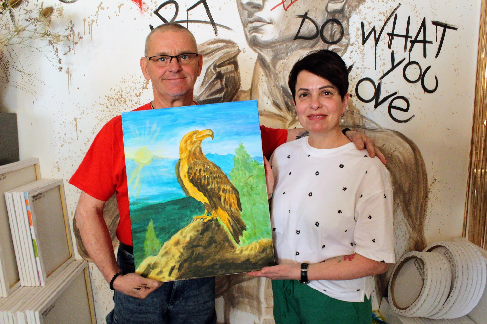 Art rande: romantický workshop malování akrylem i s lahví sektu a občerstvením