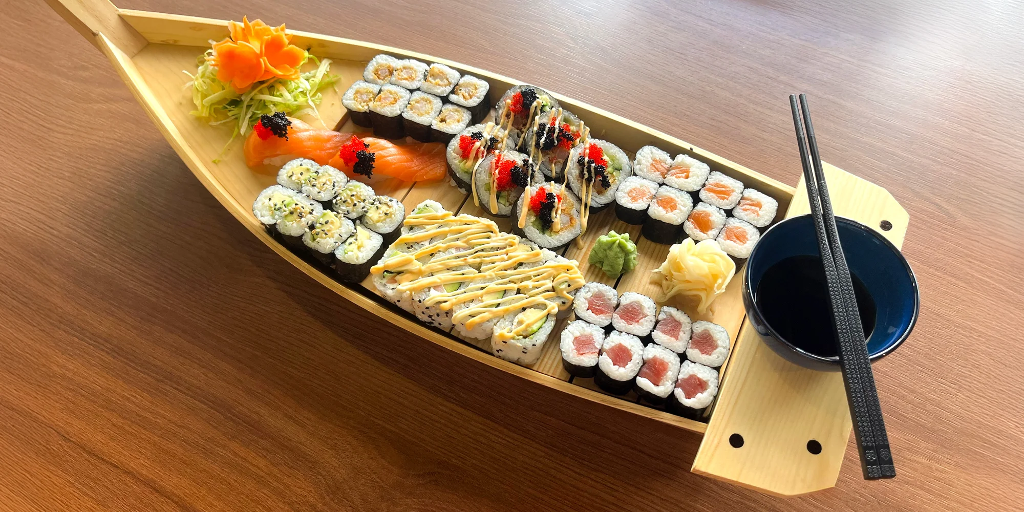 Sushi sety: losos, tuňák i krevety, 24–62 ks