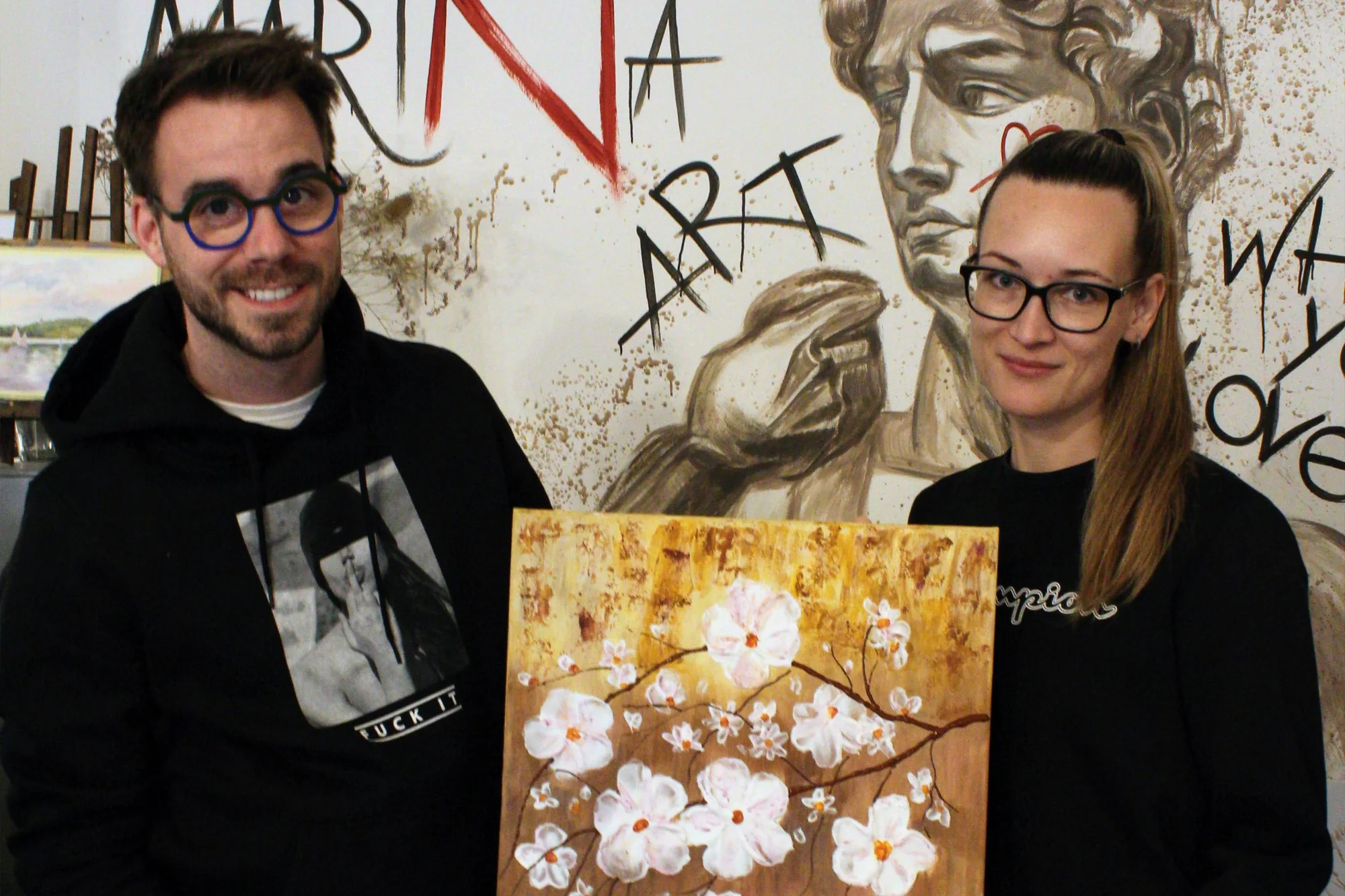 Art rande: romantický workshop malování akrylem i s lahví sektu a občerstvením