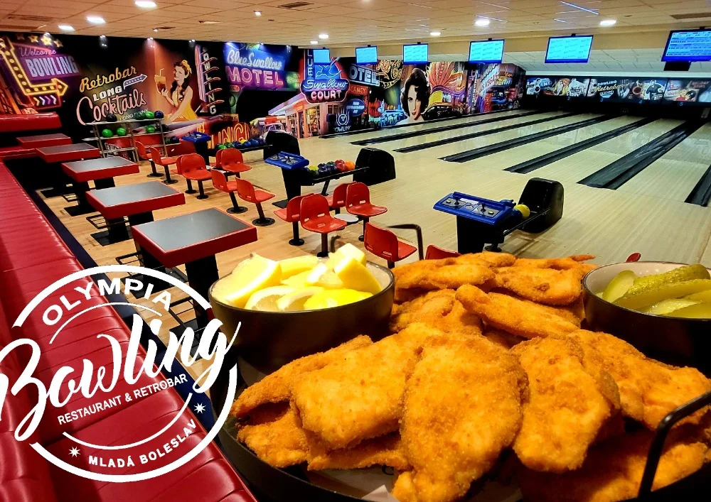 Retro bowling: 2 hod. až pro 8 hráčů vč. zapůjčení bot i 1 kg kuřecích řízečků