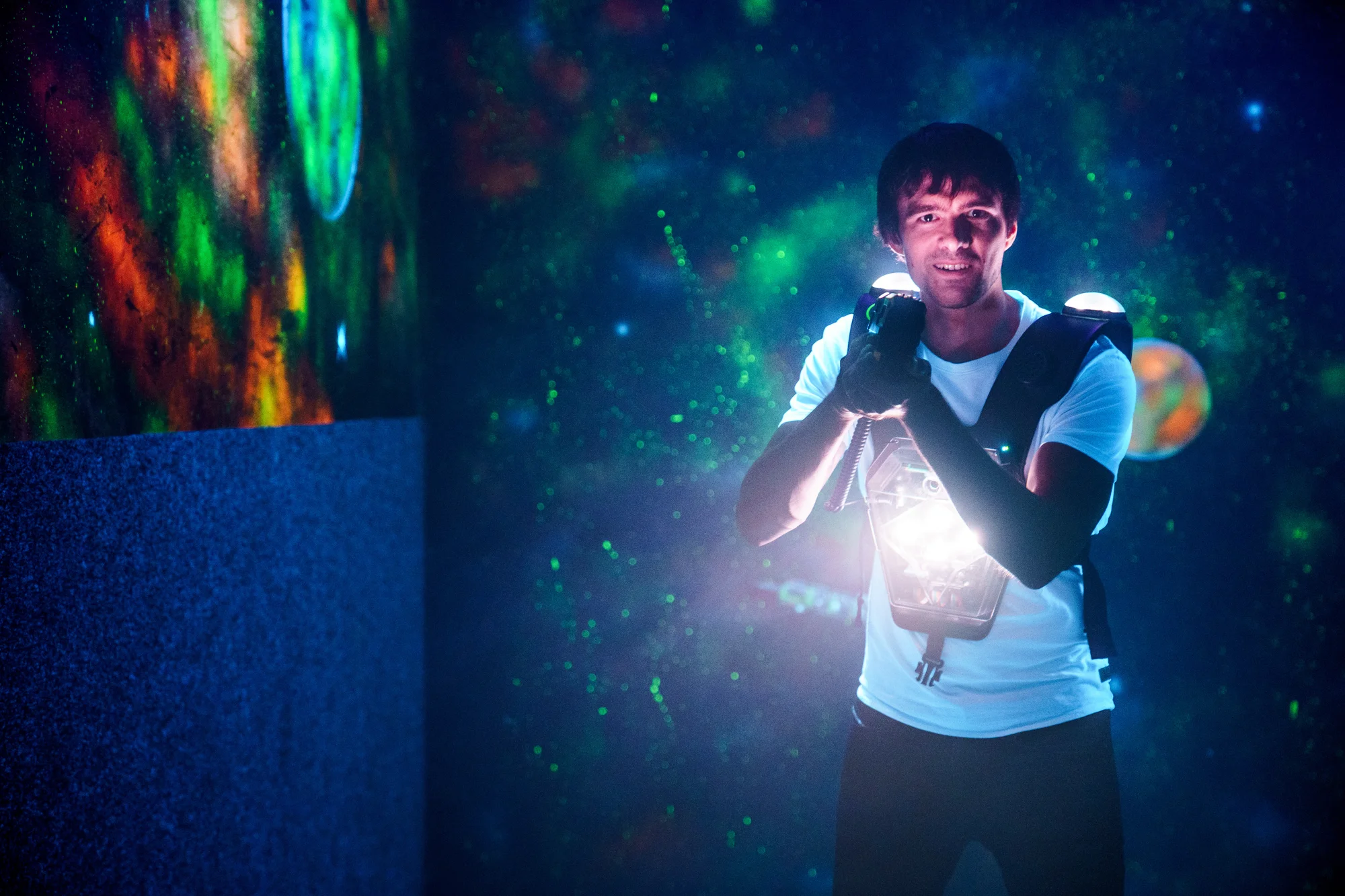 Akce a zábava: laser game pro 1–10 osob v moderní pražské aréně vč. možnosti mít arénu pro sebe