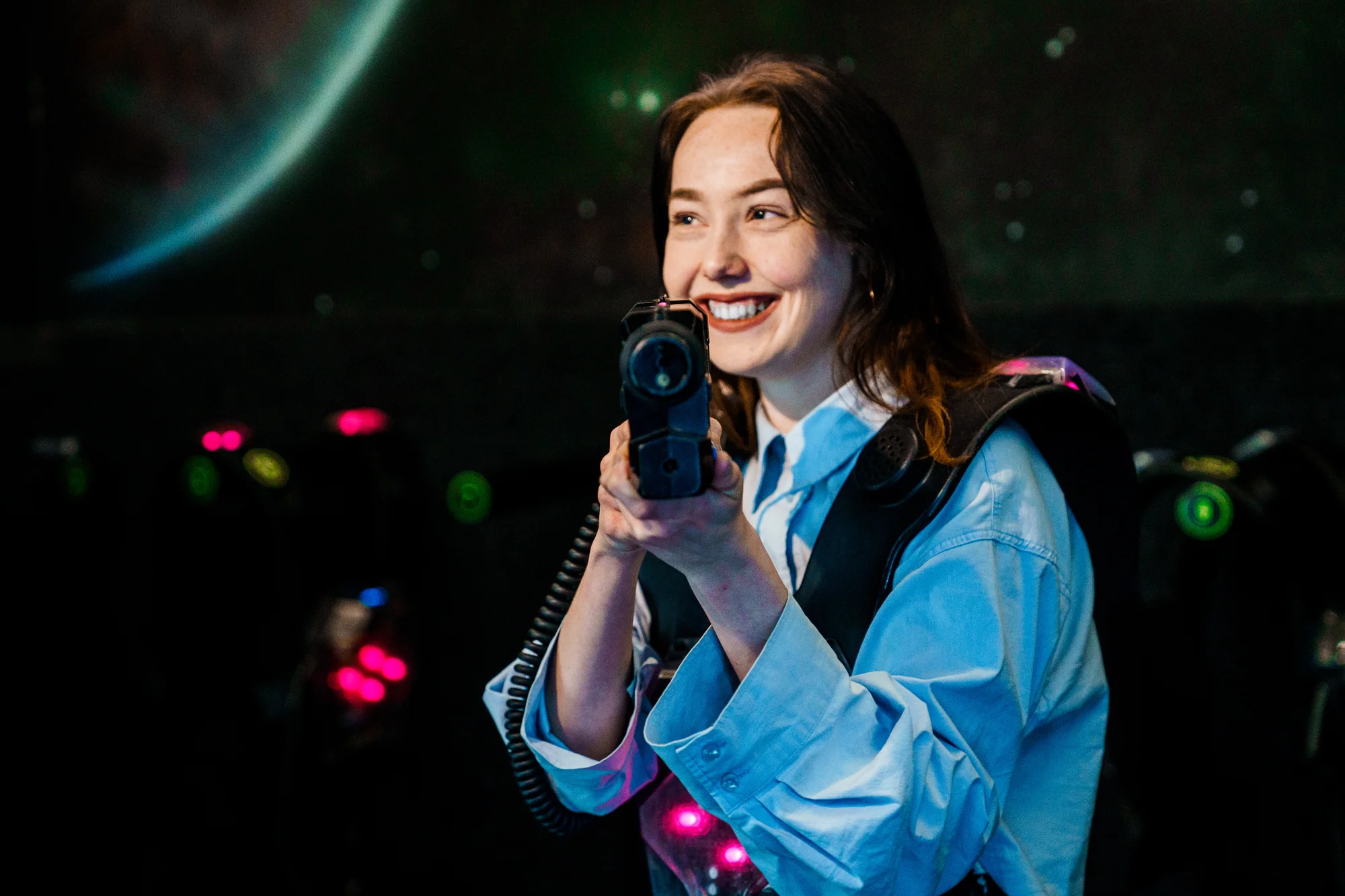 Akce a zábava: laser game pro 1–10 osob v moderní pražské aréně vč. možnosti mít arénu pro sebe