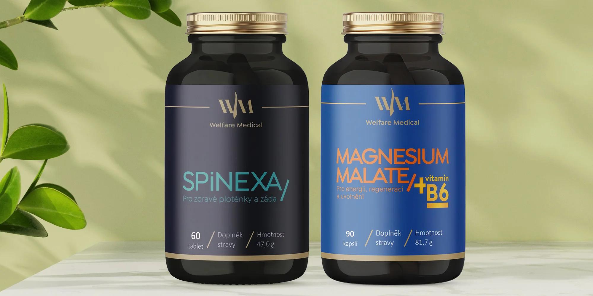 Spinexa pro zdravé ploténky a záda nebo Magnesium Malate