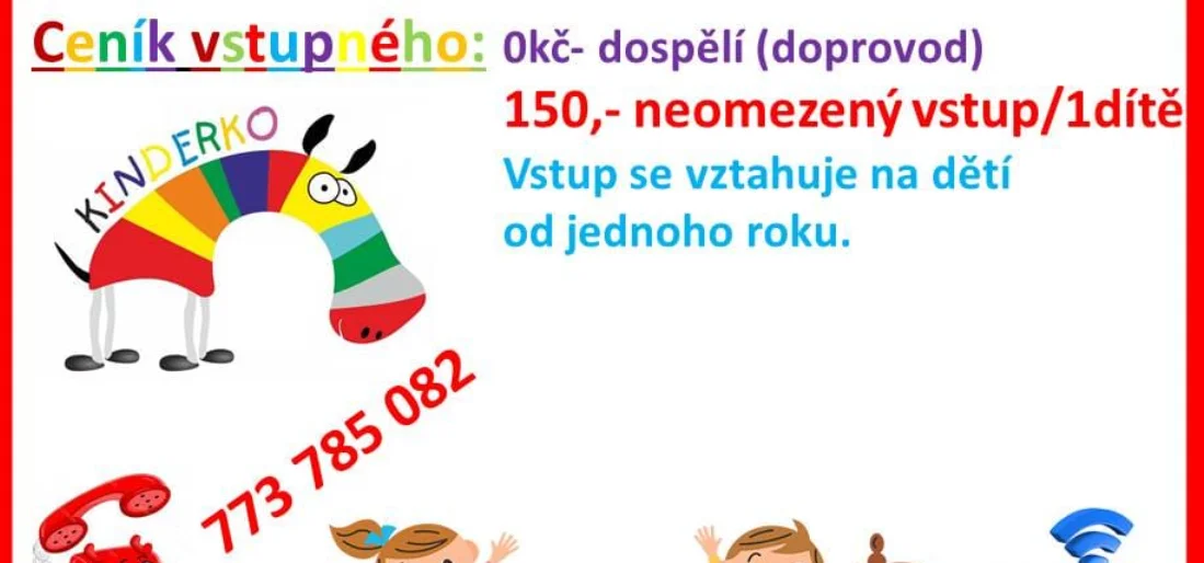 Vstup do dětské herny pro dítě od 1 roku i dospělého včetně občerstvení