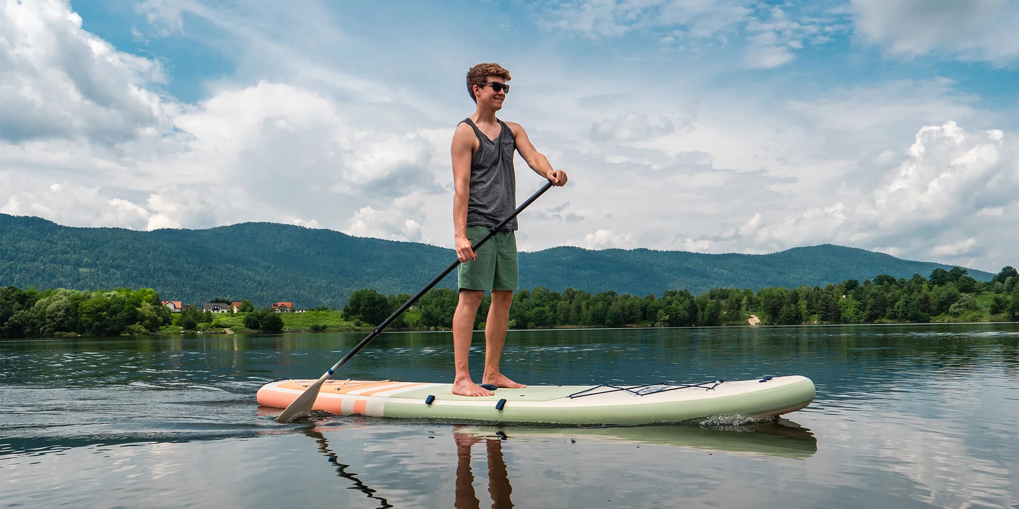 Zapůjčení paddleboard setu v centru Budějovic