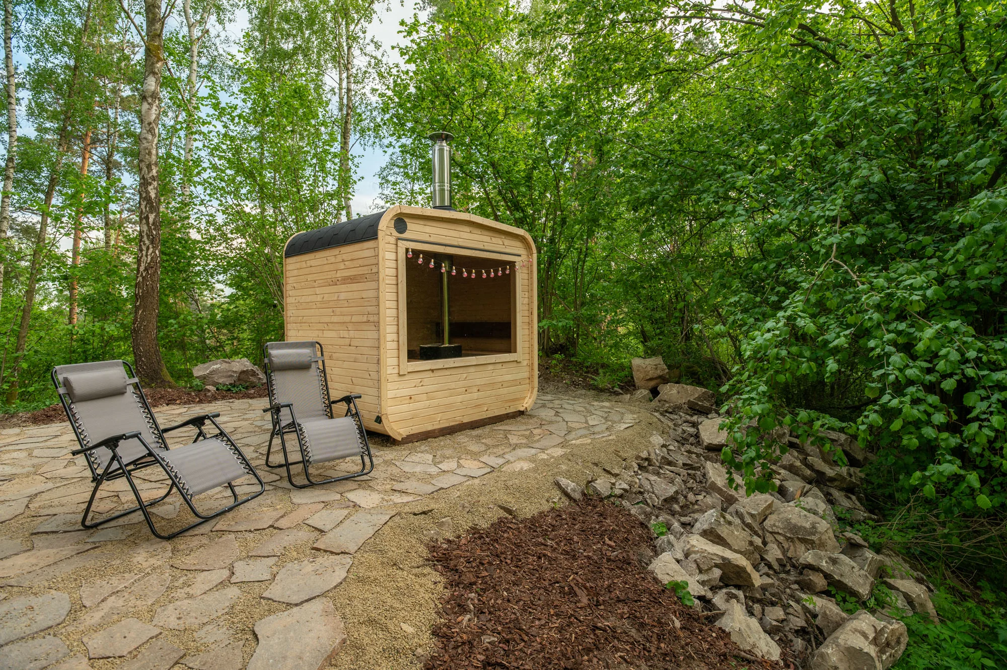 Tiny house na Vysočině: krásná lokalita na samotě, sauna, gril a komfortní vybavení