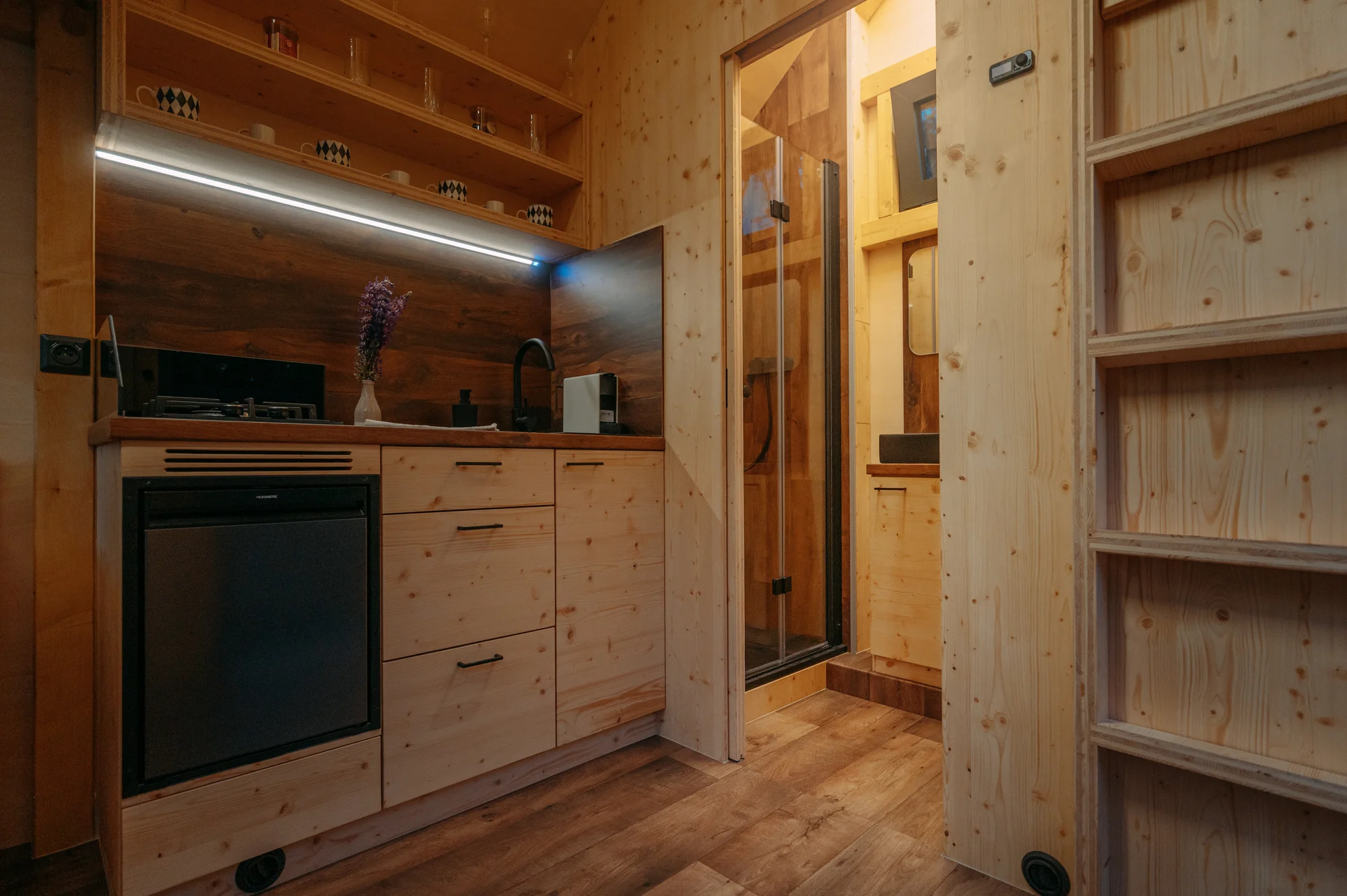 Tiny house na Vysočině: krásná lokalita na samotě, sauna, gril a komfortní vybavení