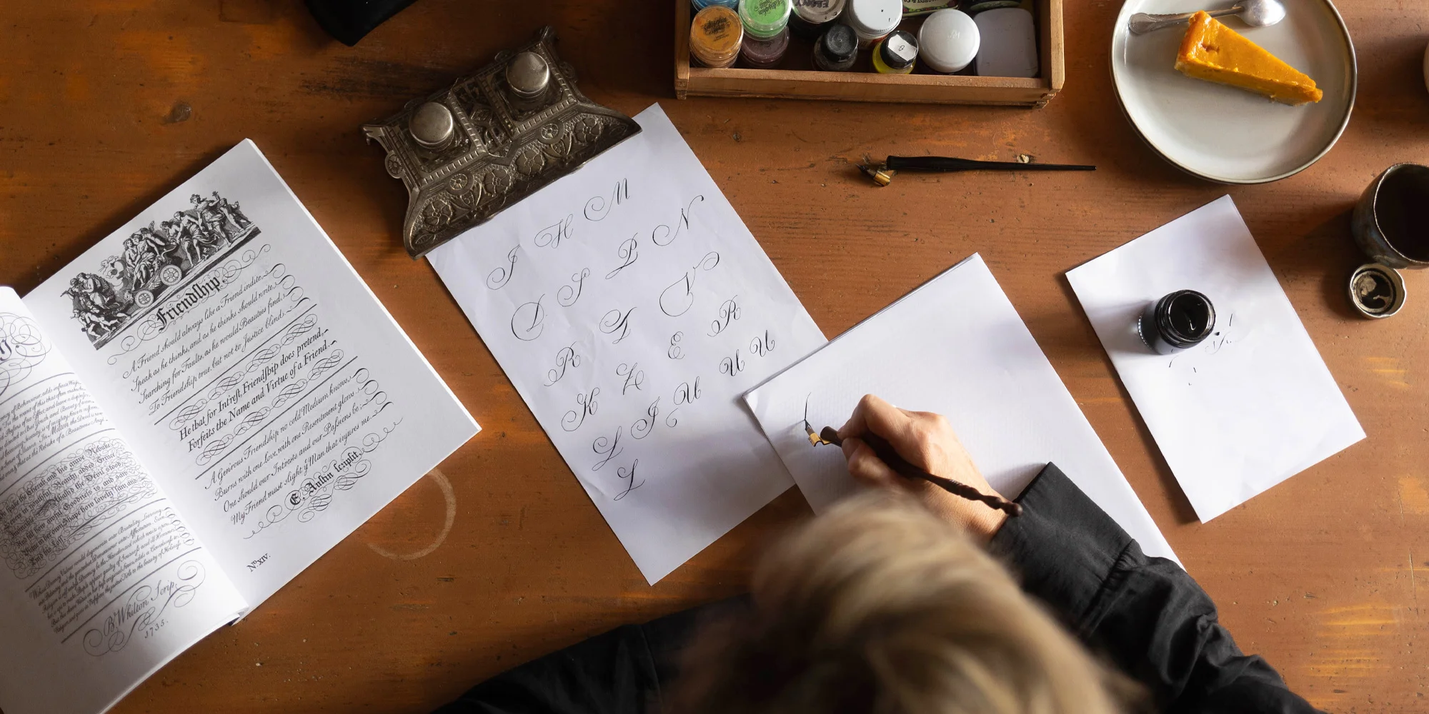 Kaligrafický workshop: Copperplate i flourishing