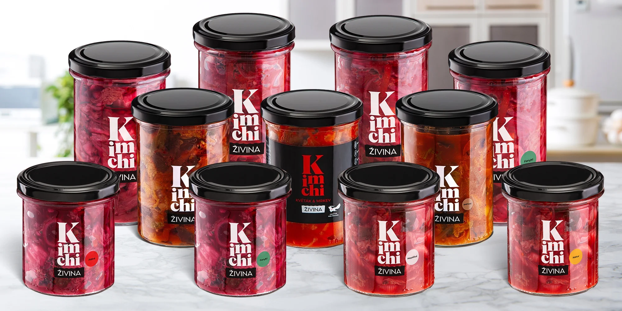 Kimchi od Živiny: pálivé, natur i s houbami