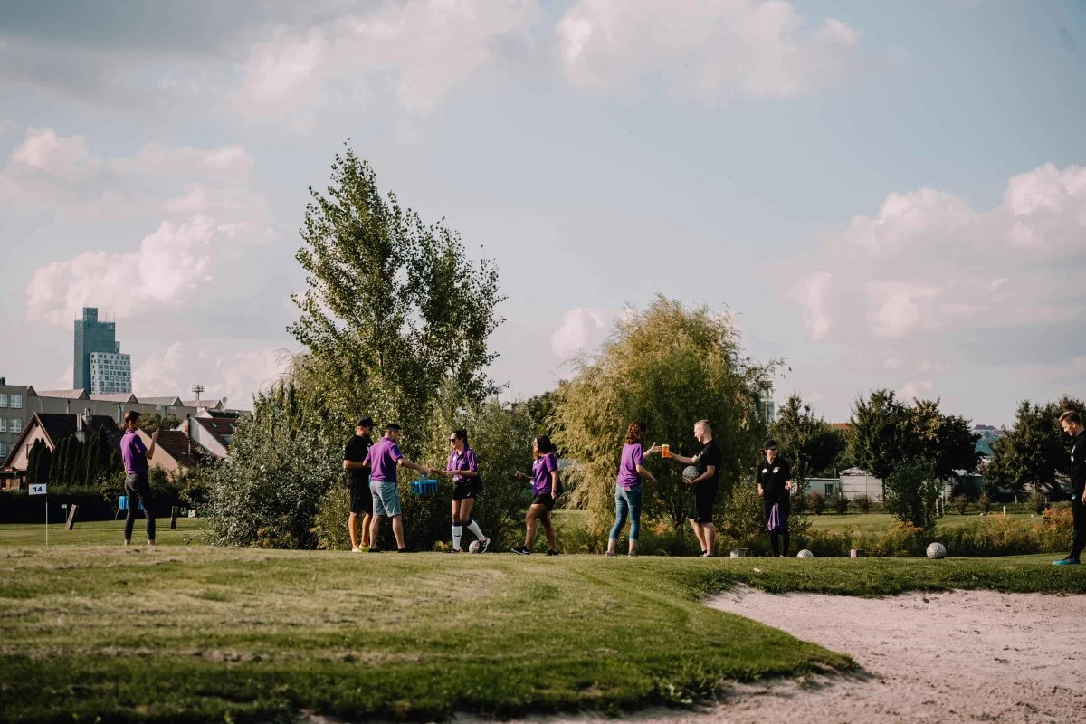 Vstupné na 18jamkový fotbalgolf v areálu Kšírovka pro 2 dospělé