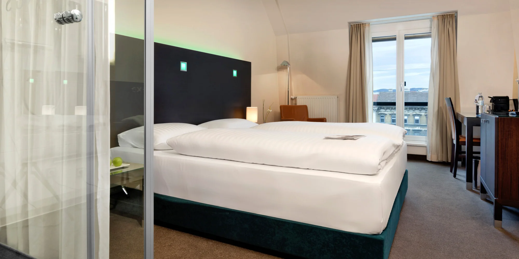 4* hotel jen 2 km od historického centra Vídně se snídaní a saunou