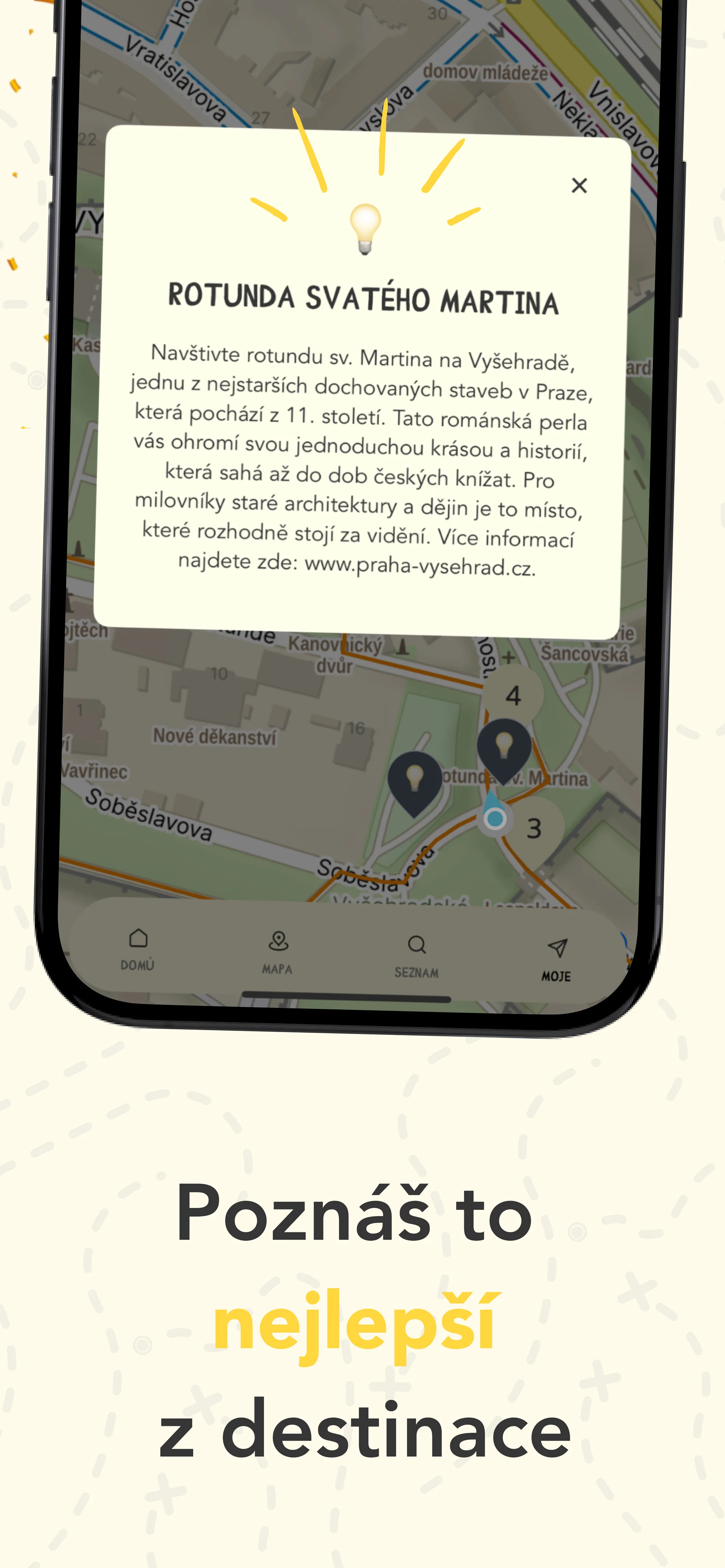 Až 5 herních šifrovacích výletů se zábavnou aplikací Weelet po celé republice