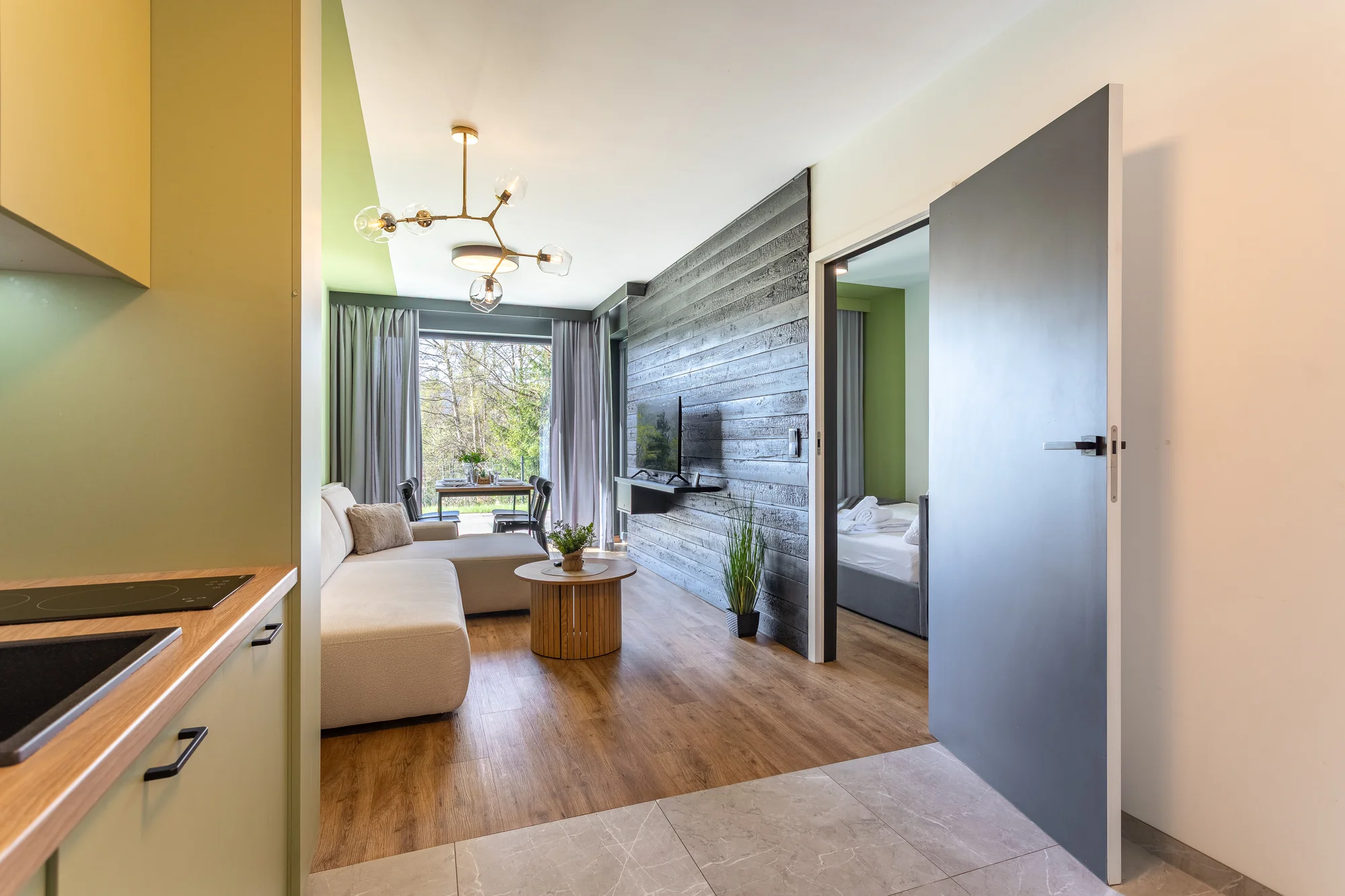 Szklarska Poręba: moderní apartmány, neomezeně wellness, možnost snídaní