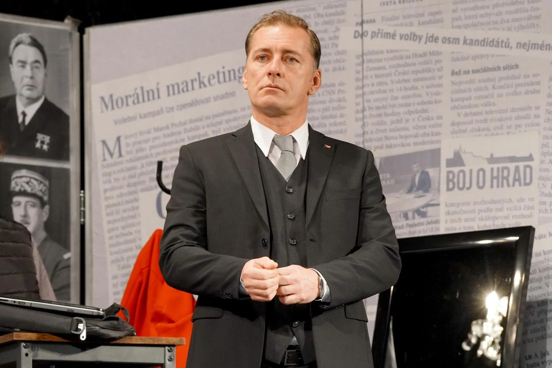 Představení Presidenti aneb sex, drogy a trampoty ve Strašnickém divadle