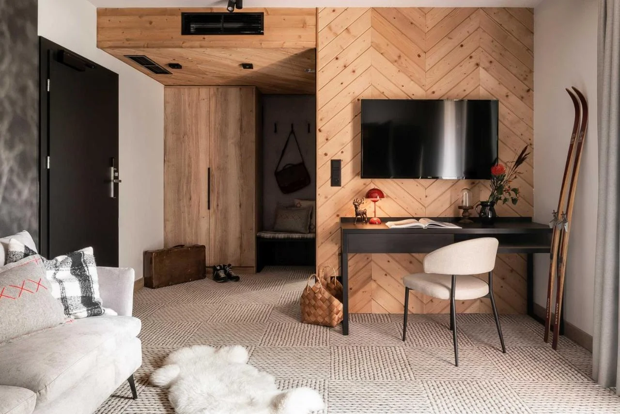 Centrum Zakopaného: luxusní apartmány v goralském stylu se snídaní a wellness