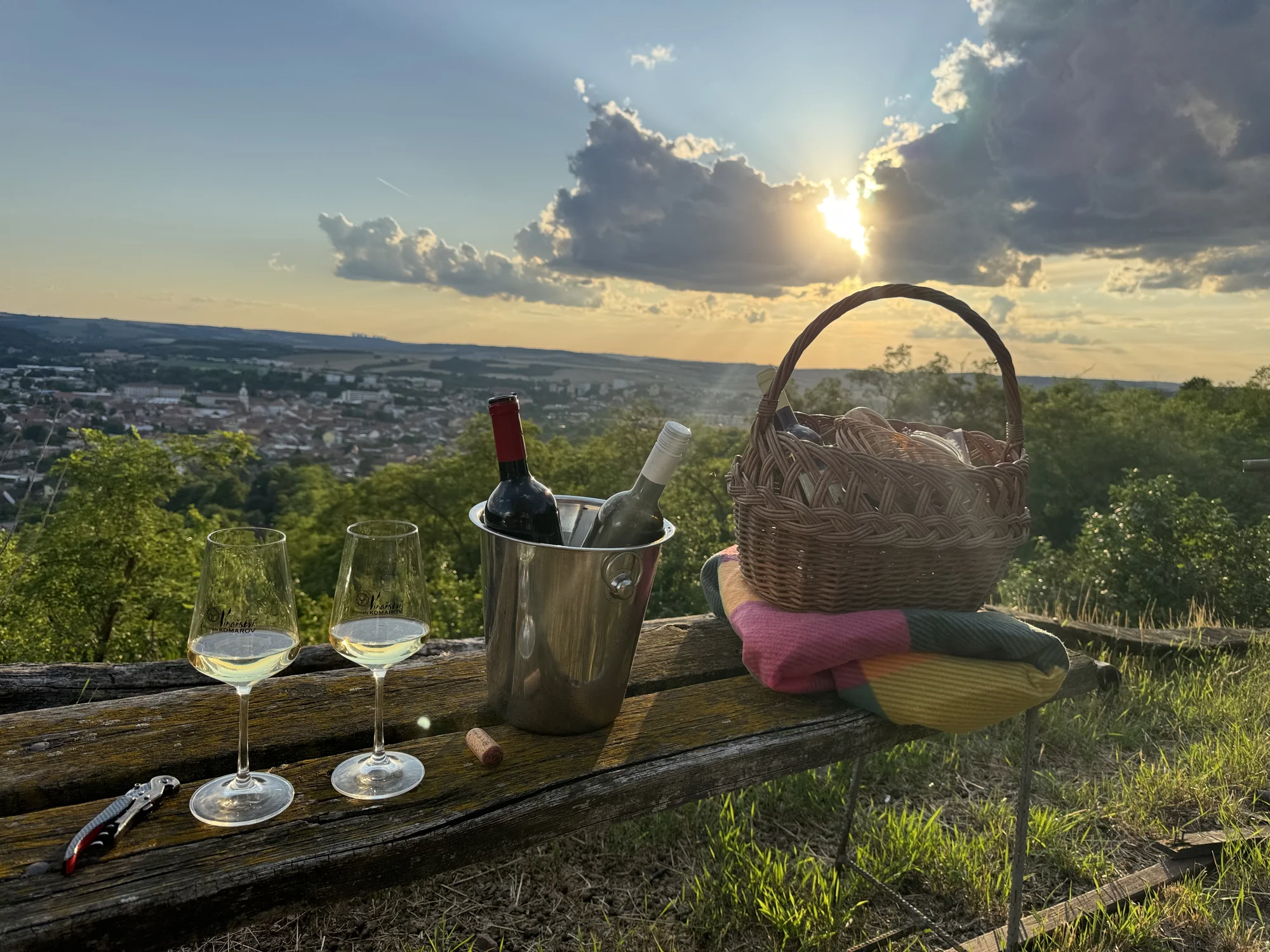 Degustace vín a romantický piknik ve vinici na jižní Moravě pro 2 osoby