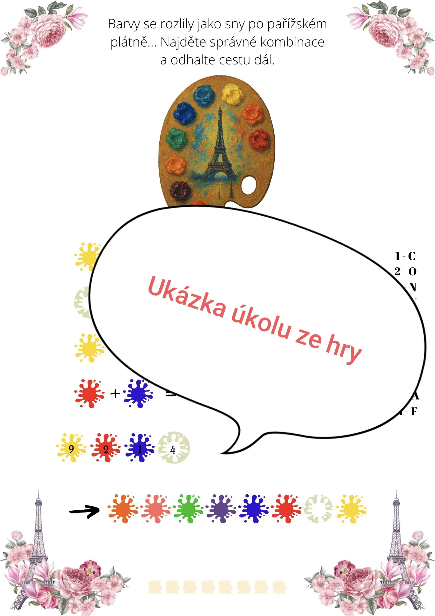 Pařížské zrcadlo snů: šifrovací hra na doma i ven pro libovolný počet hráčů, 1–2 hod.