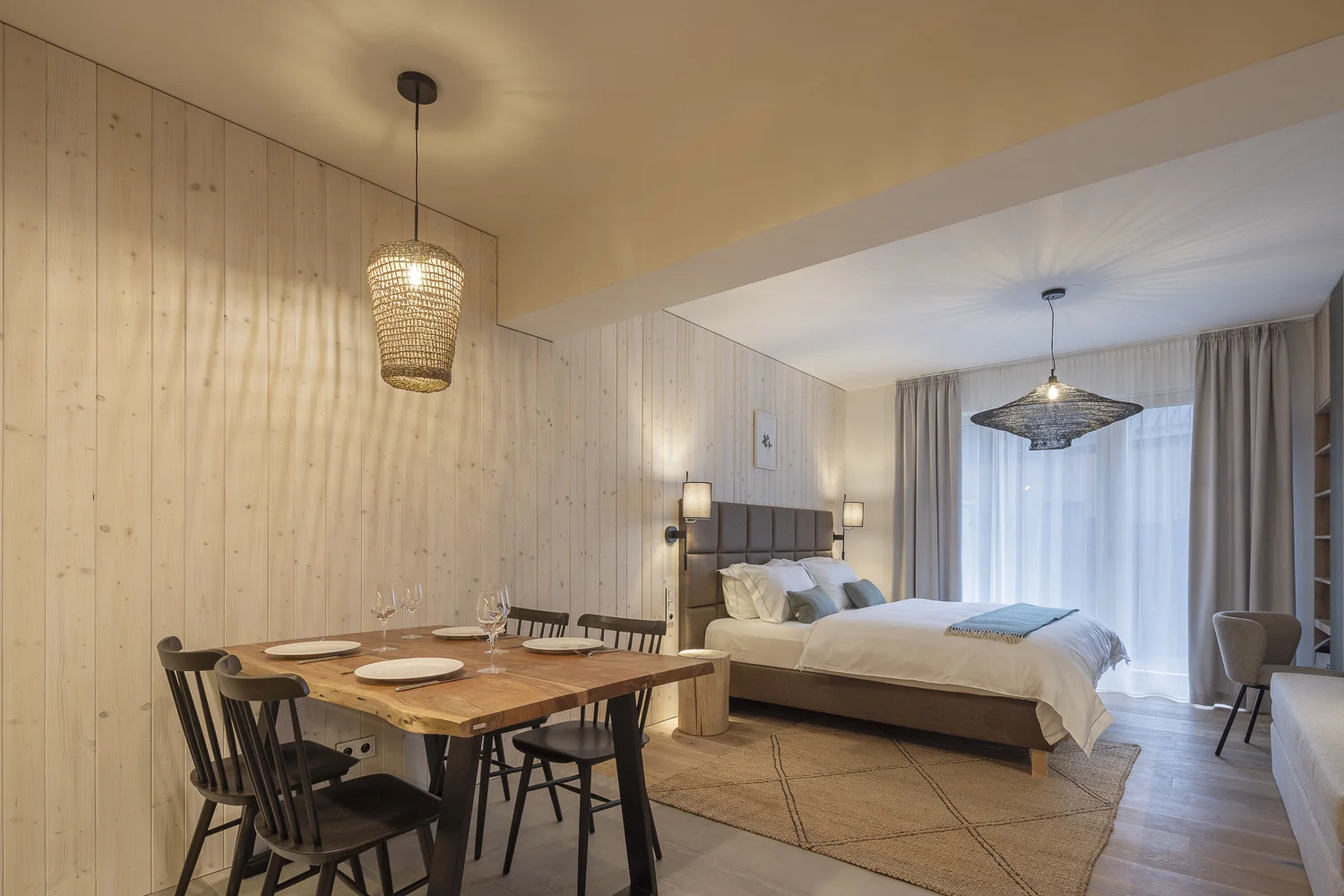 Luxusní dovolená v Jizerských horách: moderní apartmány až pro 7 osob, snídaně, privátní wellness