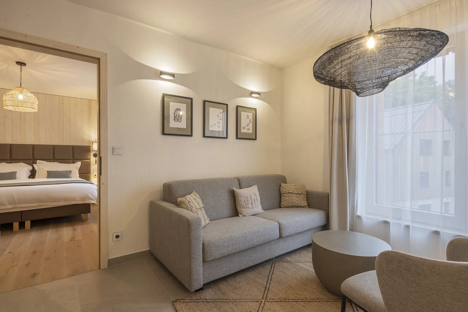 Luxusní dovolená v Jizerských horách: moderní apartmány až pro 7 osob, snídaně, privátní wellness