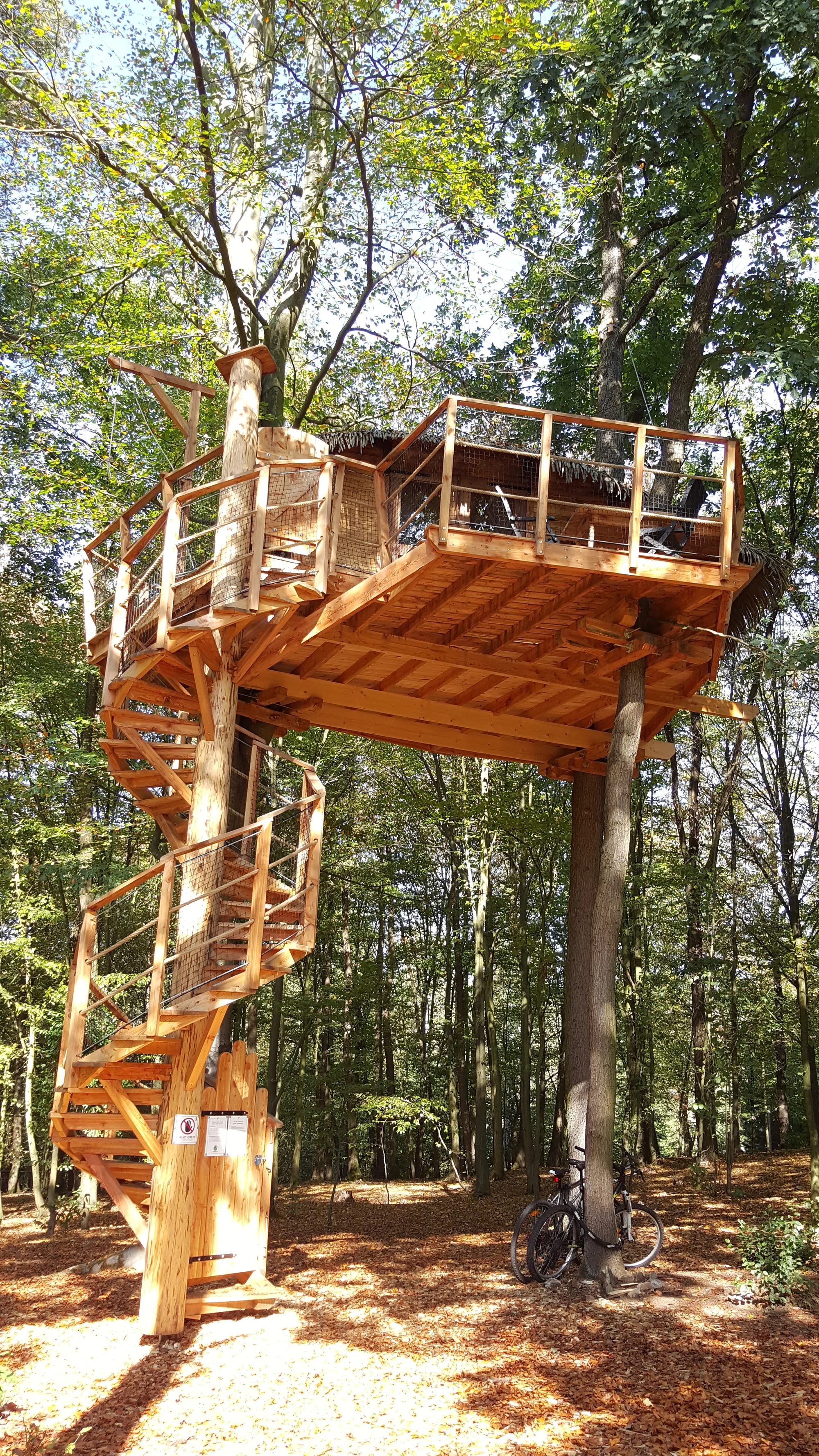 Romantický treehouse na Sázavě: plný minibar, možnost snídaně a božský výhled