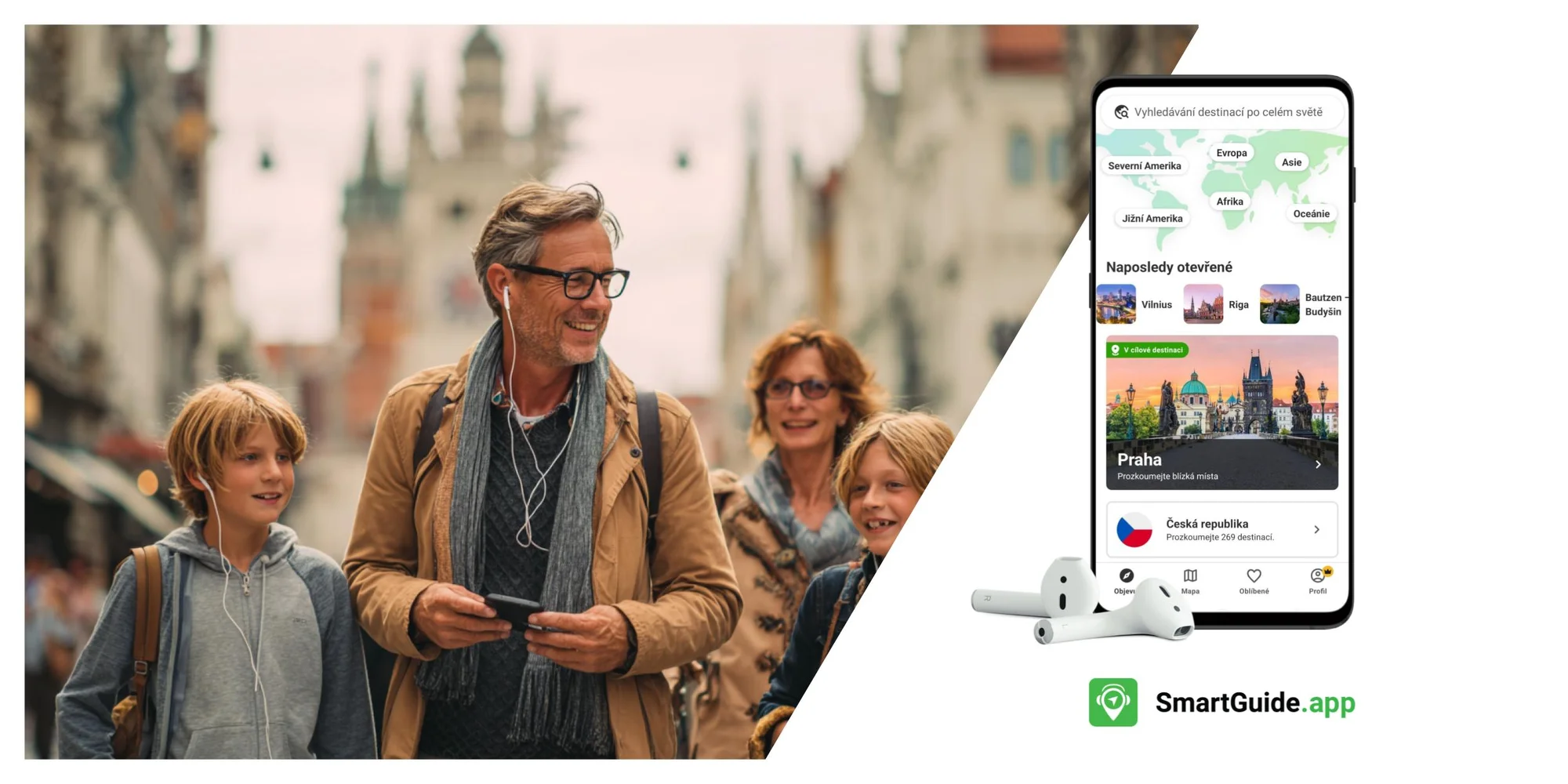 Premium členství v cestovatelské aplikaci SmartGuide: měsíc či rok