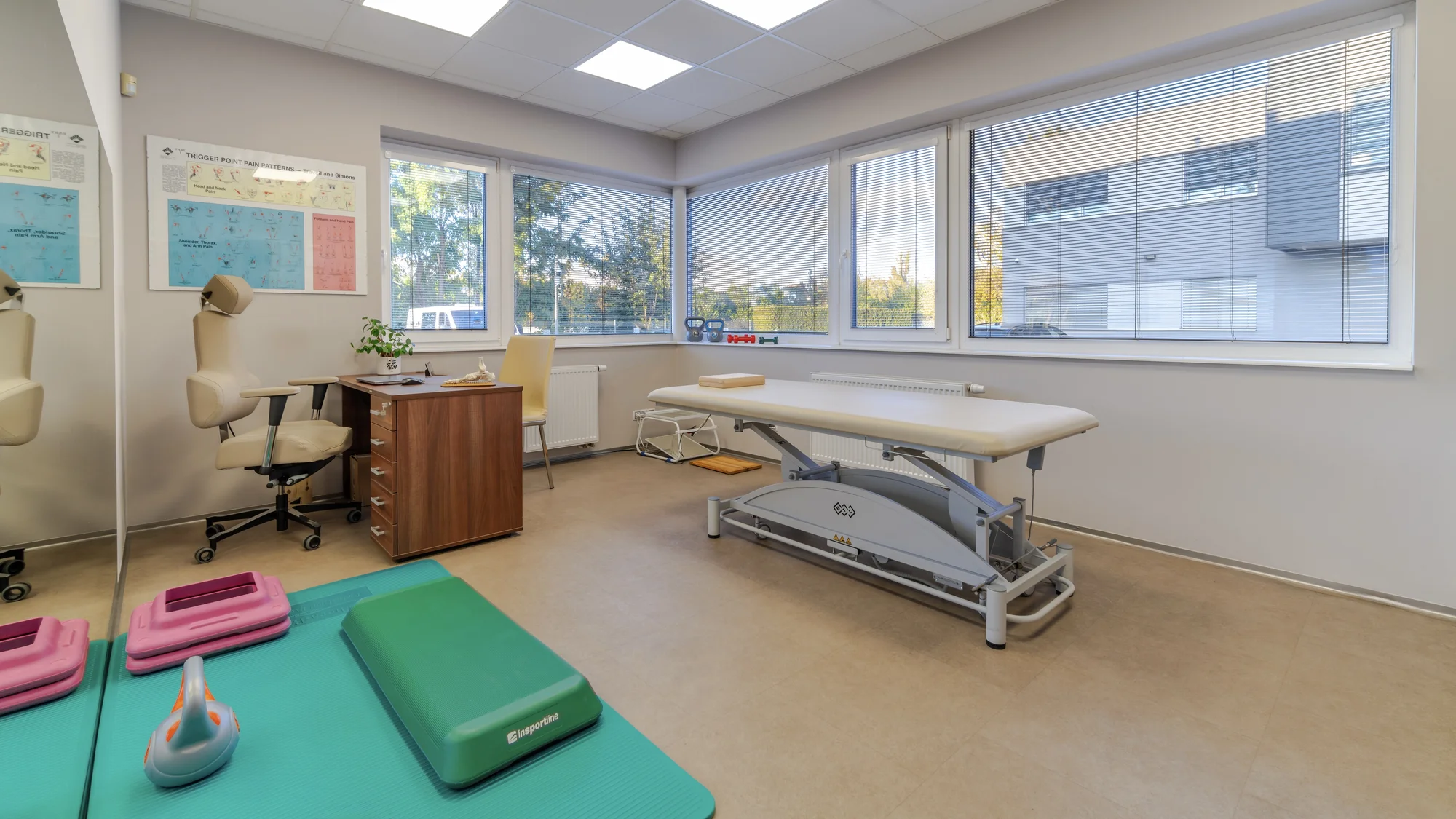 Vstupní vyšetření a terapie ve fyzioterapeutické klinice Kinisi