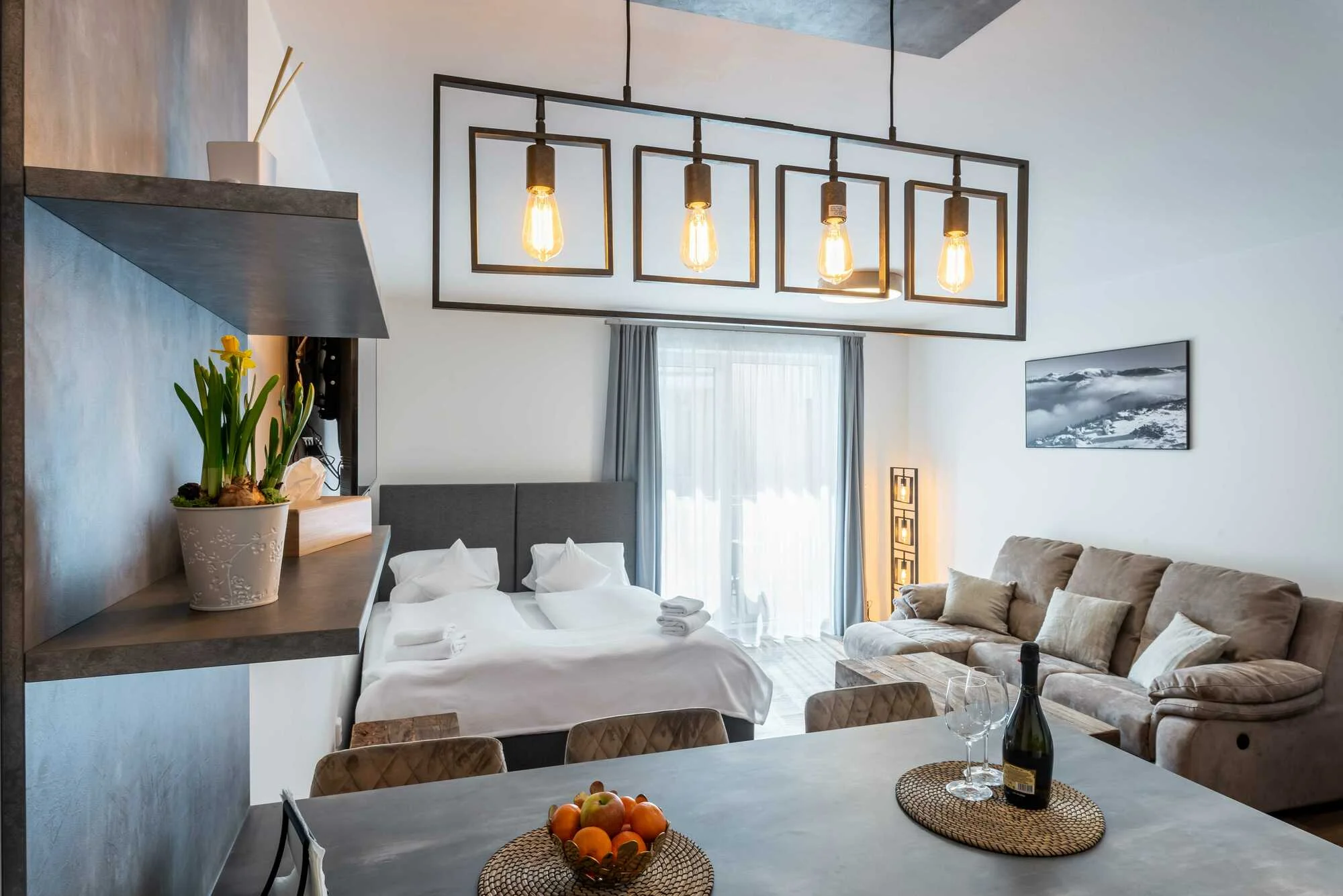 Pobyt v srdci Krkonoš: luxusní apartmány ve Vrchlabí pro 2 až 6 osob