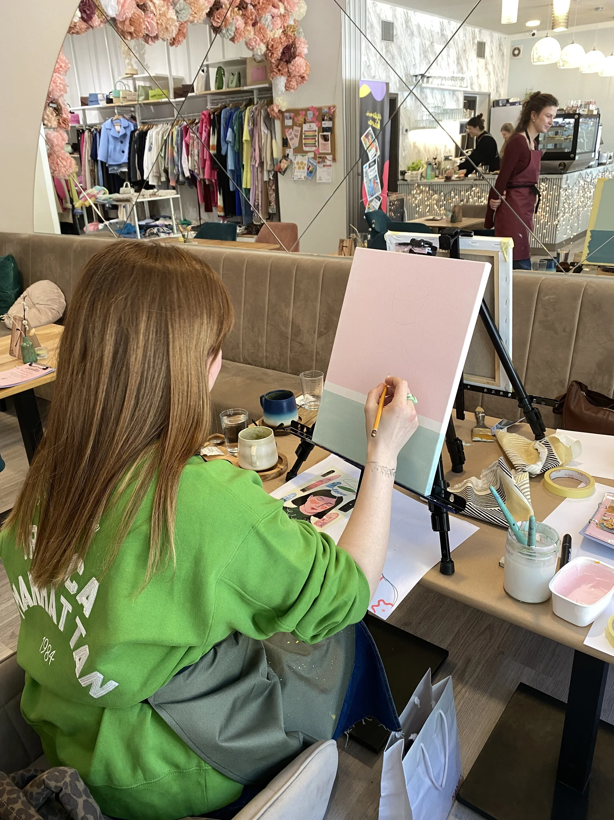 Tříhodinový workshop malování s brunchem pro 1 nebo 2 osoby