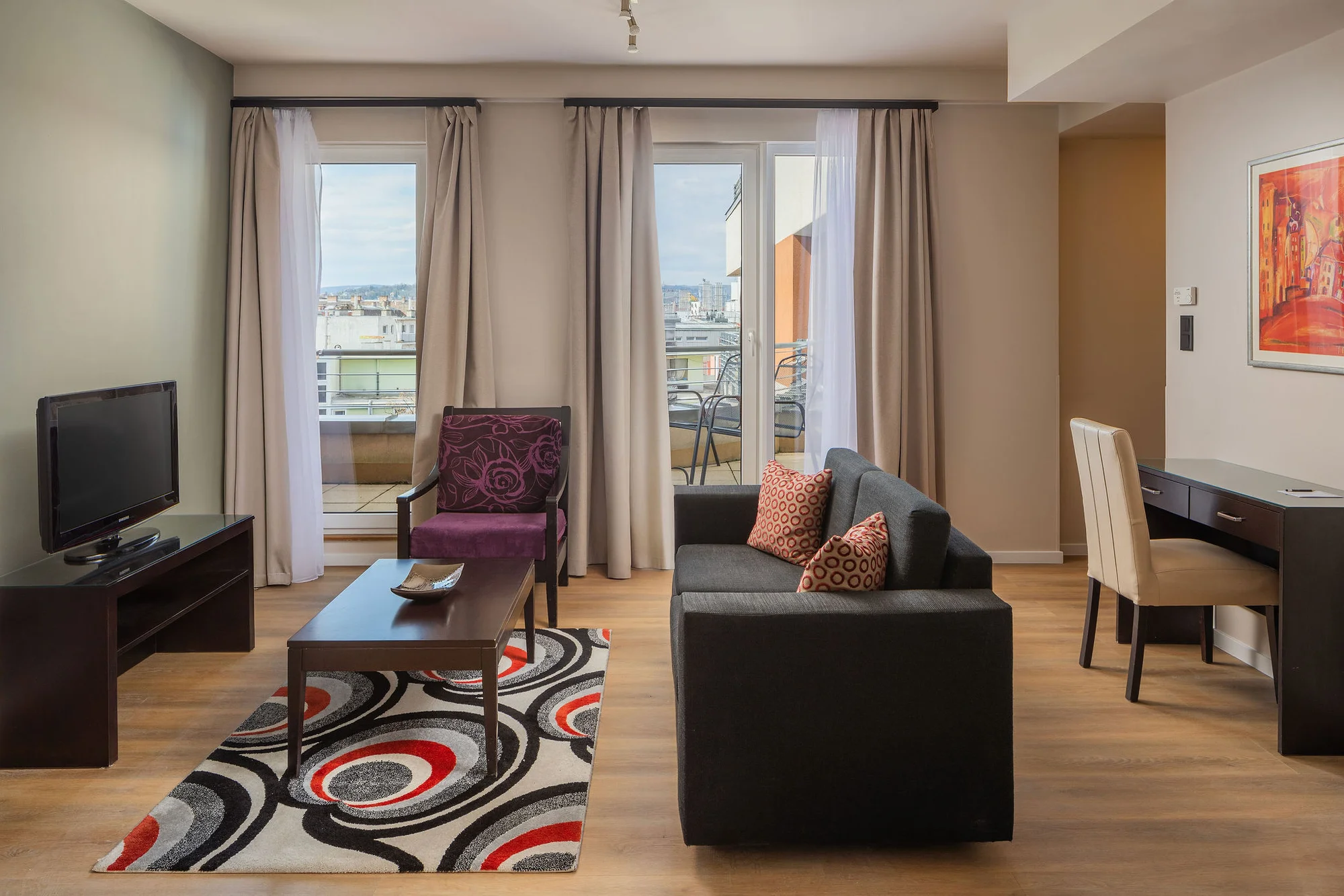 Oceňovaný apartmánový hotel v centru Budapešti: ubytování s vlastní terasou, snídaně