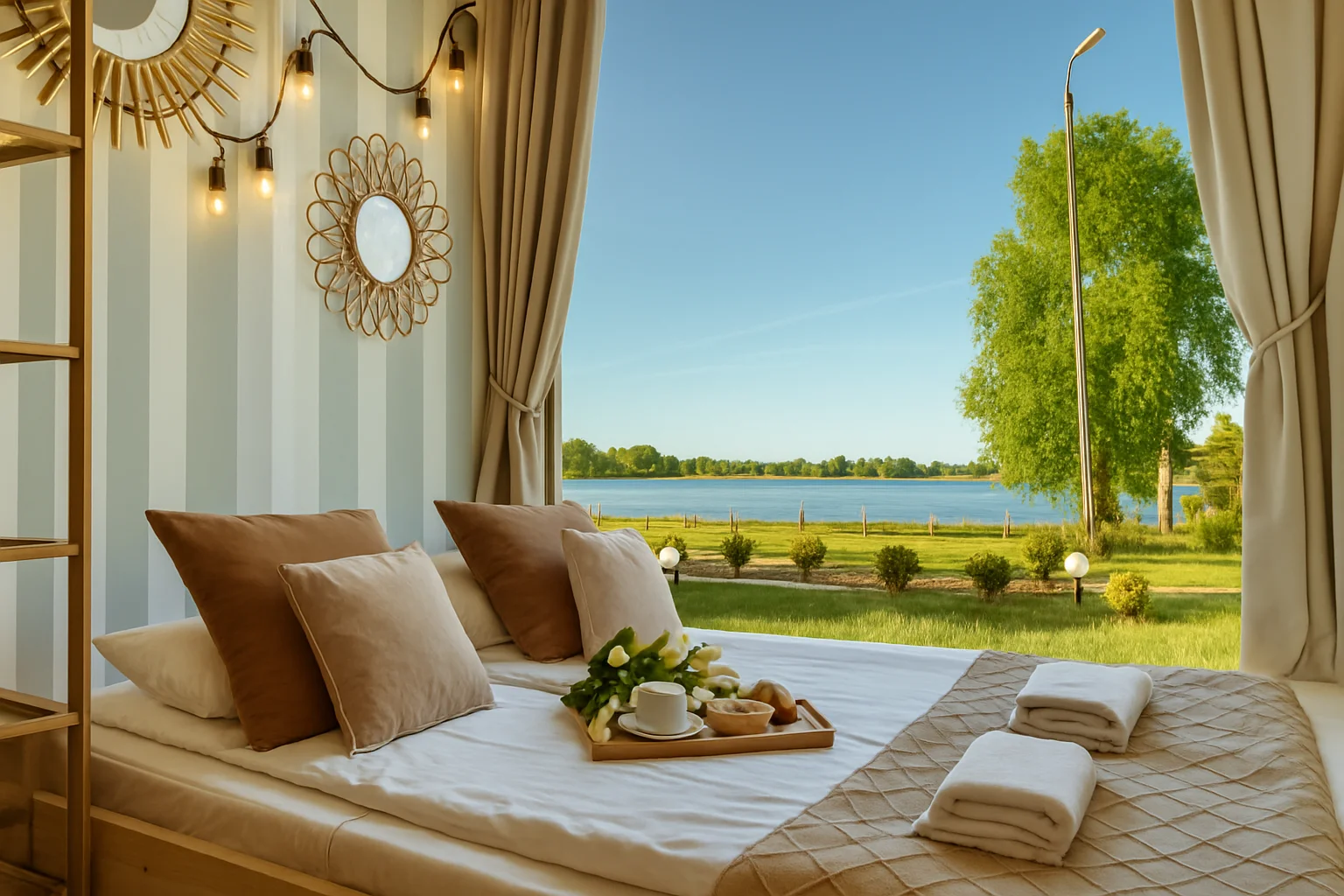 Glamping u jezera Jamno a u Baltu: bez jídla či se snídaní, spousta aktivit i domky s vlastním wellness