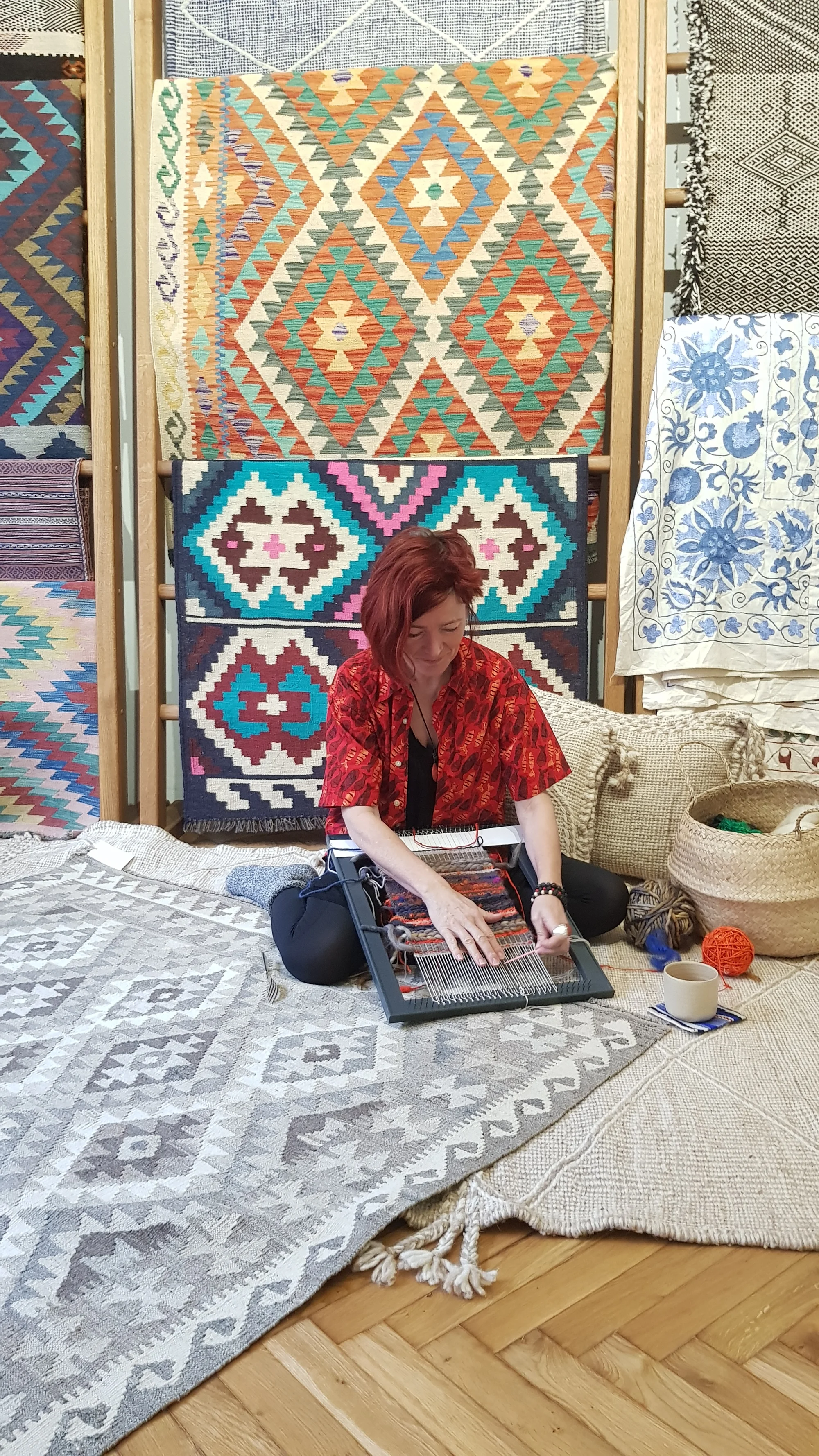 Odpočinkové kurzy tkaní: úplné základy, tvorba podtácku i tapiserie