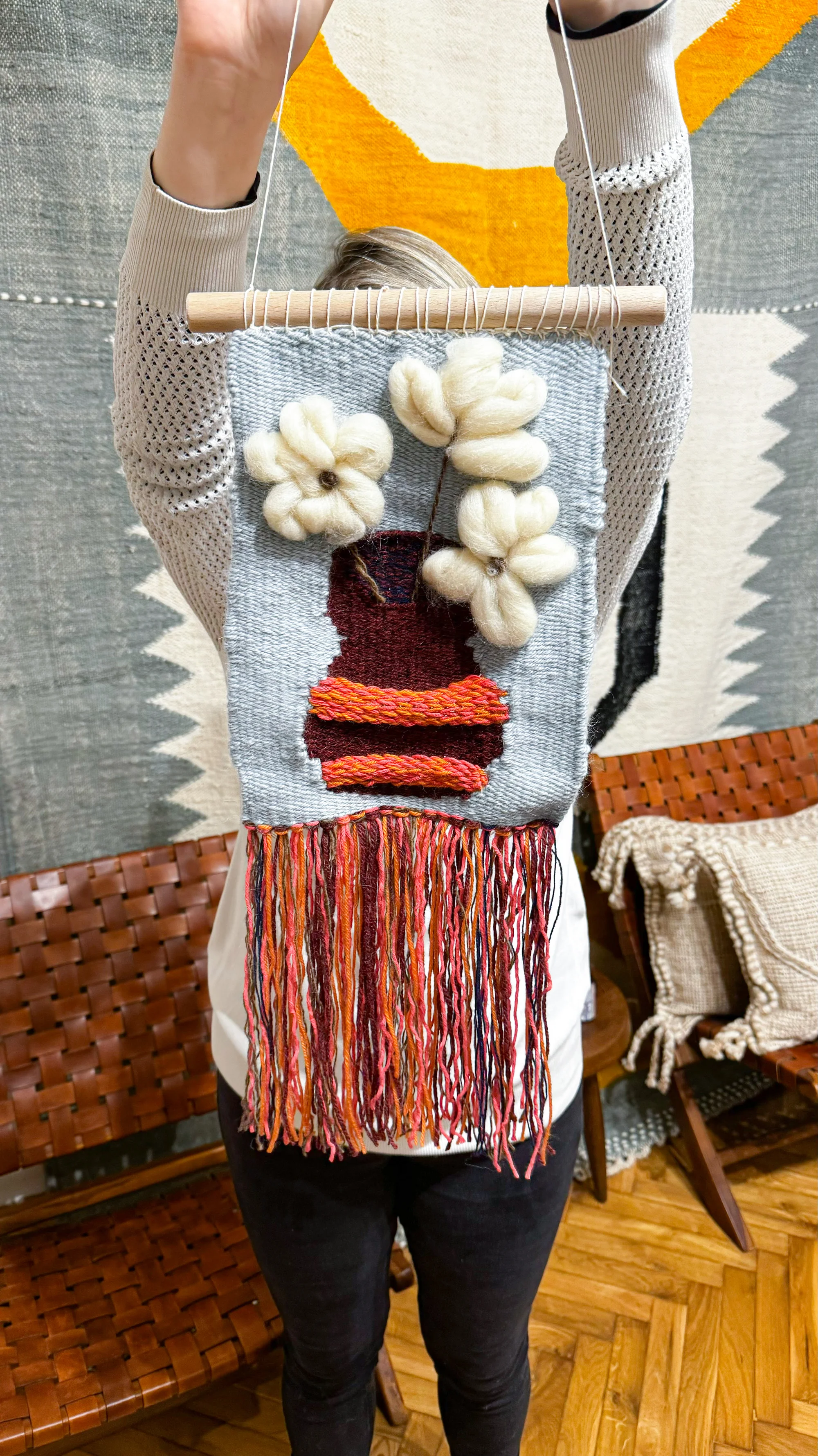 Odpočinkové kurzy tkaní: úplné základy, tvorba podtácku i tapiserie