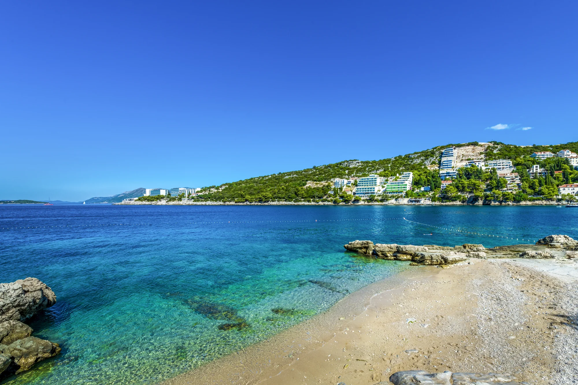 Dubrovník: hotel s vlastní pláží, polopenze a výhled na Elafitské ostrovy