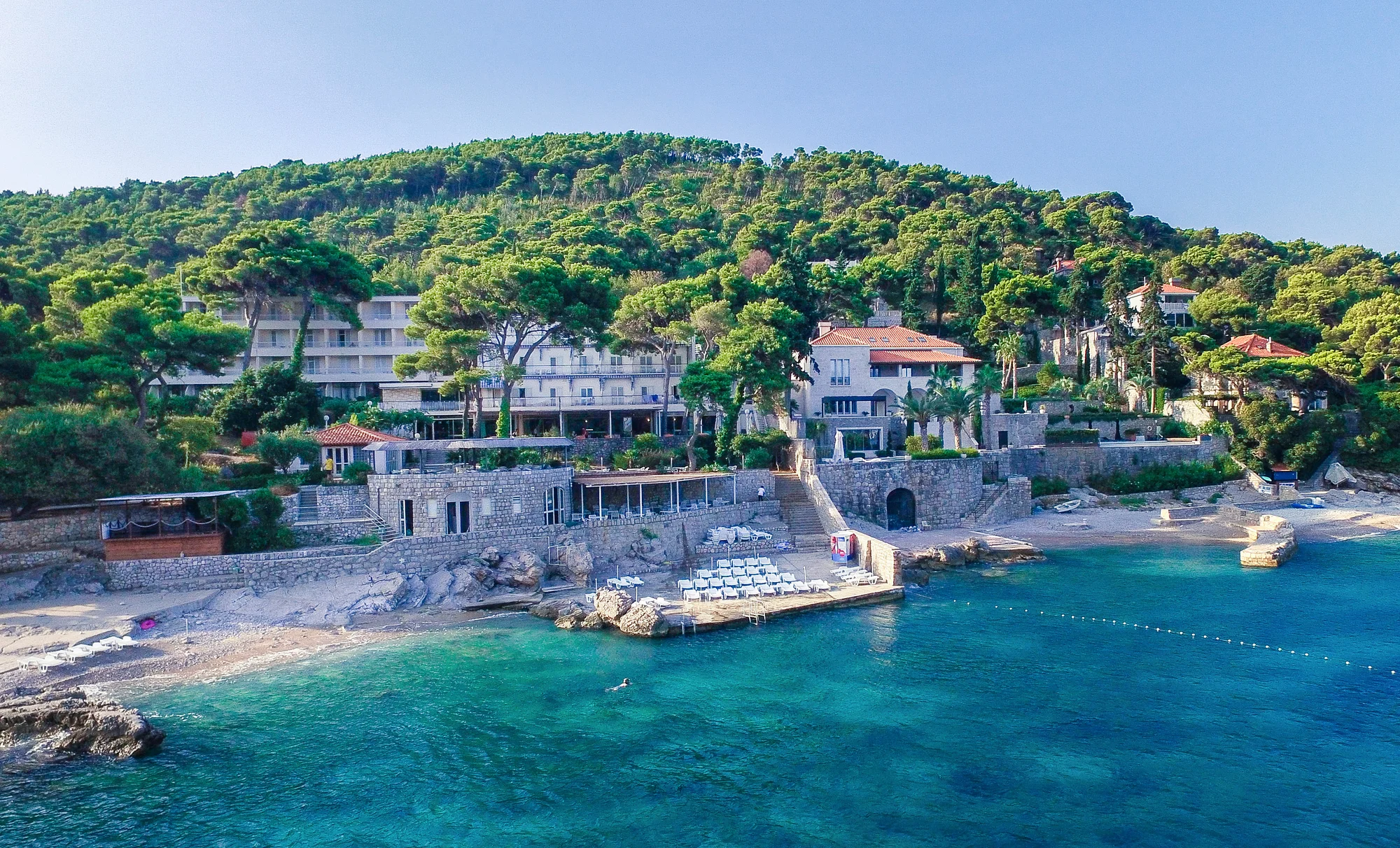 Dubrovník: hotel s vlastní pláží, polopenze a výhled na Elafitské ostrovy