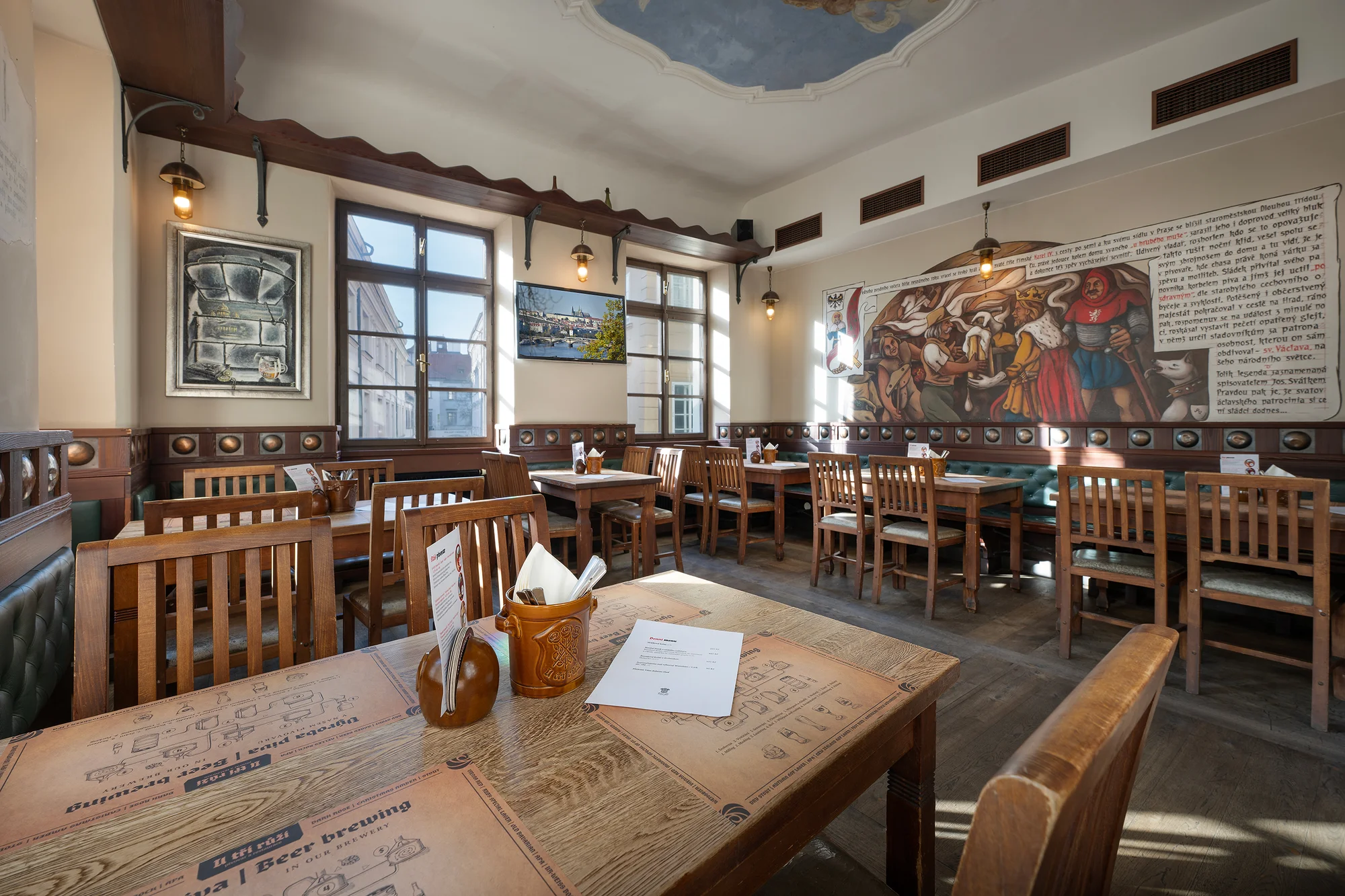 Křídla nebo sendvič s degustací piv U Tří růží