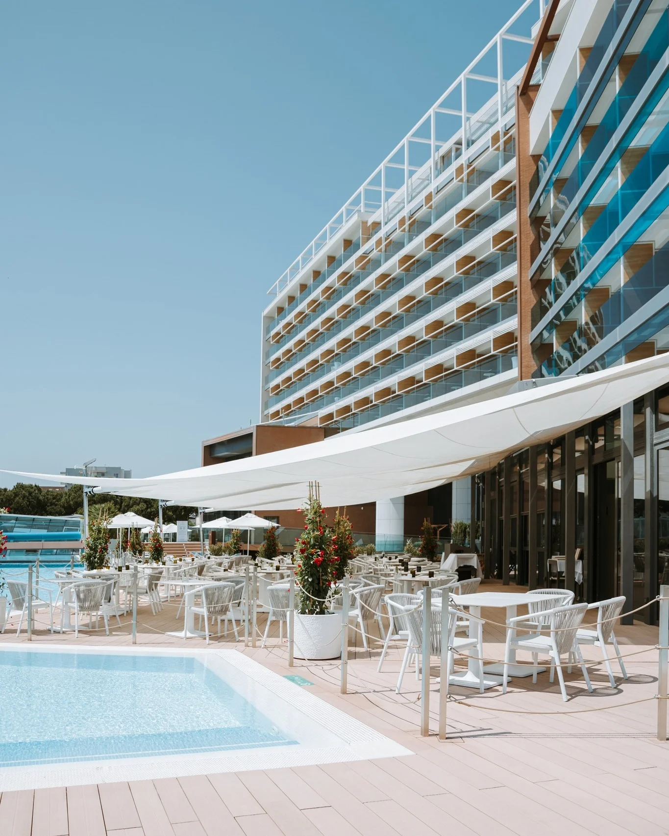 Lido di Jesolo: 5* hotel s vlastní pláží a 70m bazénem, wellness, snídaně i lekce jógy