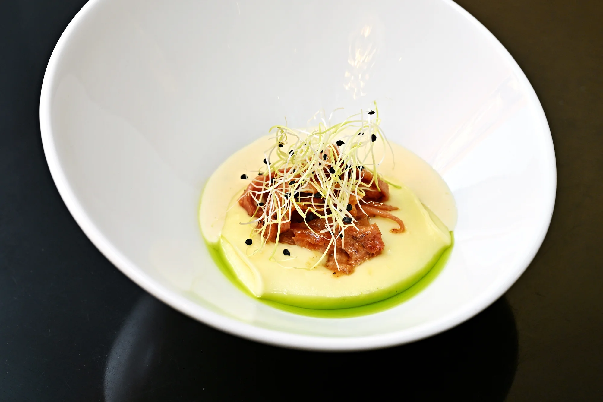 3–5chod. menu dle výběru pro 2 v Grandhotelu Bohemia: konfitované kachní prso, pstruh i dort