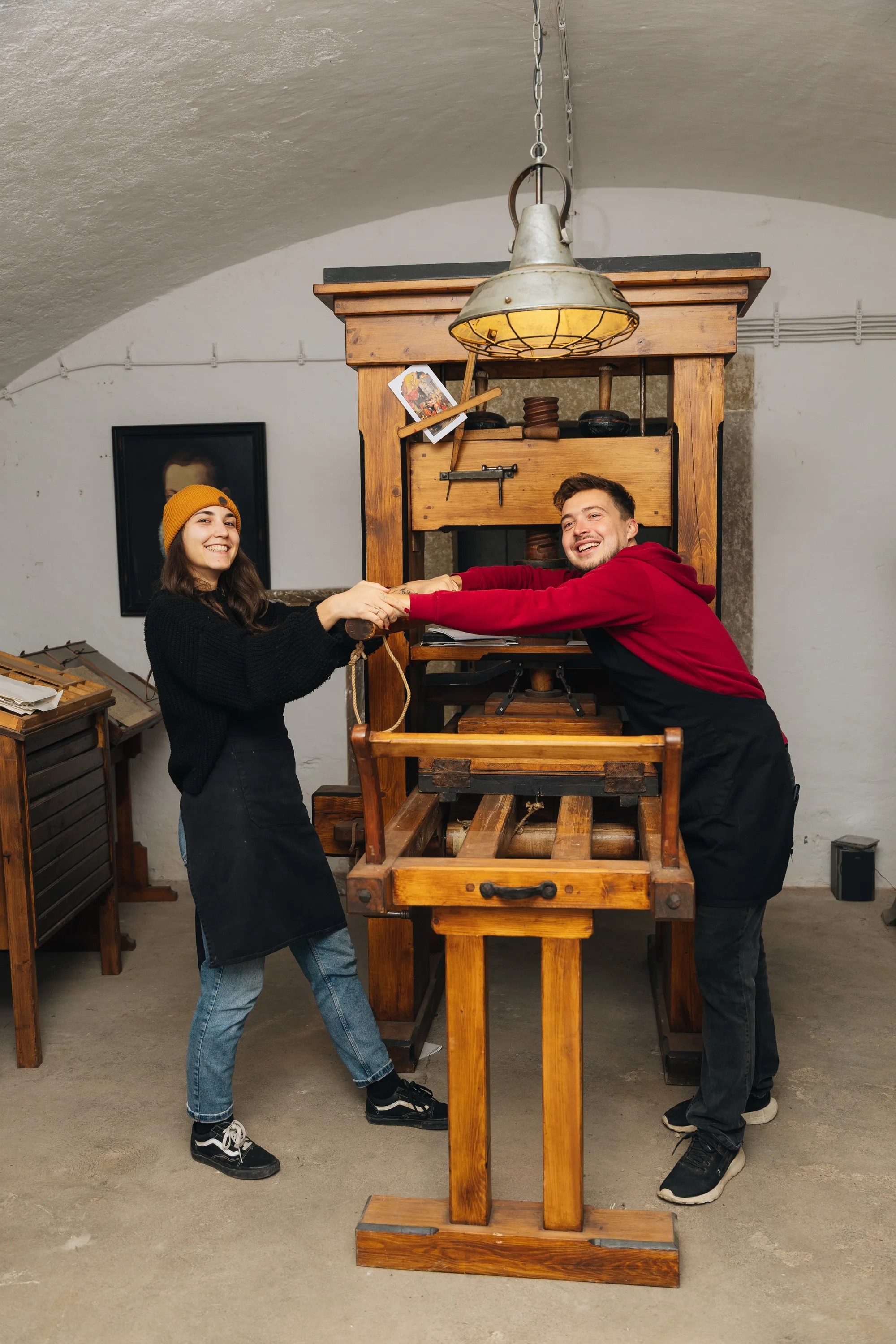 Workshop historického tisku: prohlídka, pečetění i košík plný dobrot